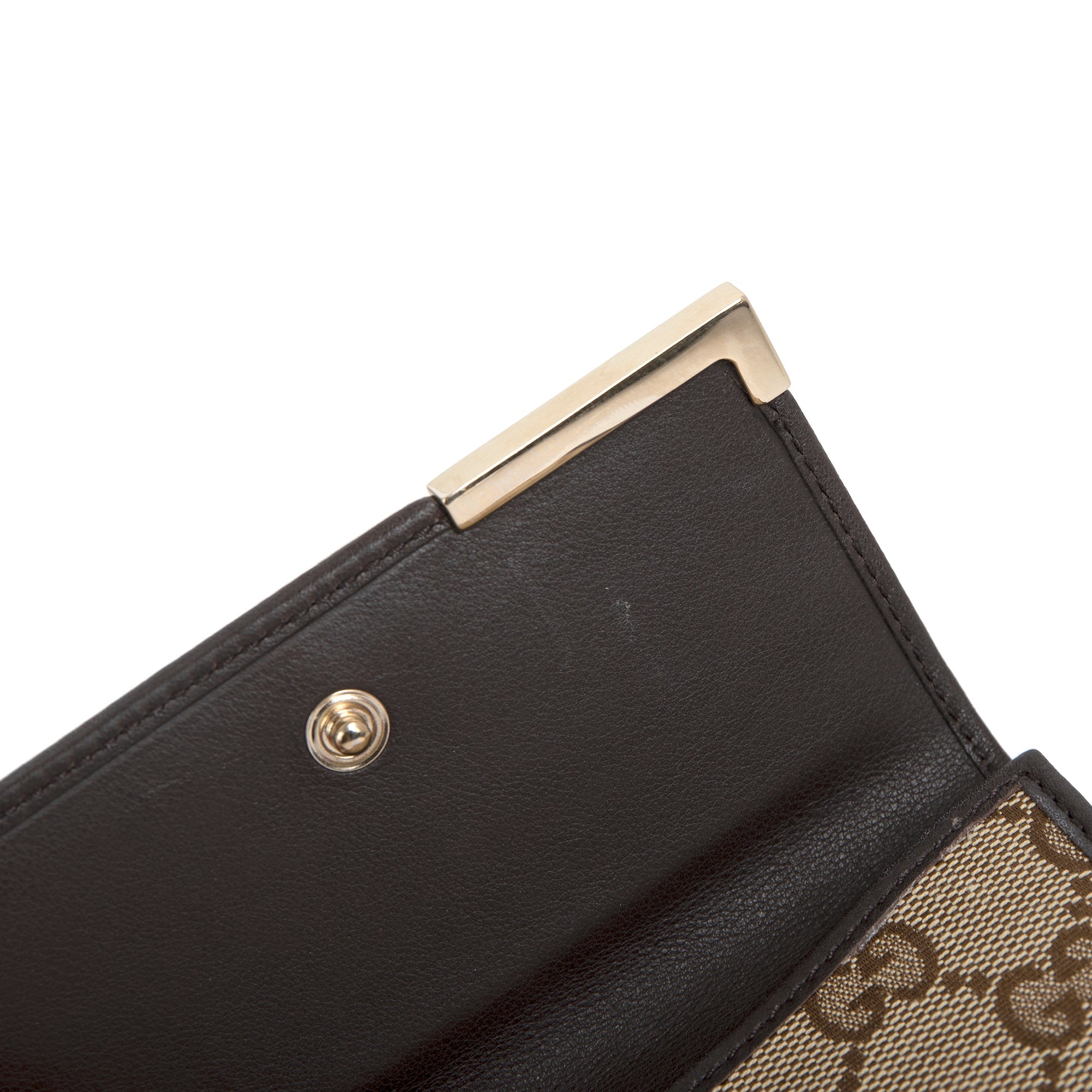 Gucci GG Canvas Trifold Wallet w/ Box