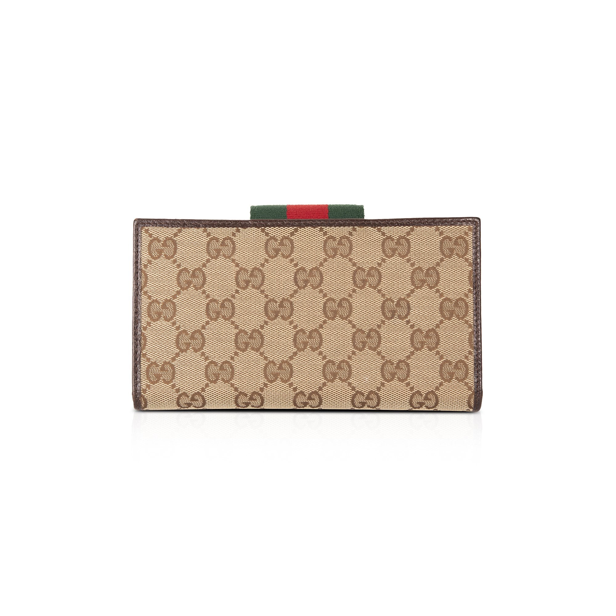 Gucci GG Canvas Web Continental Wallet