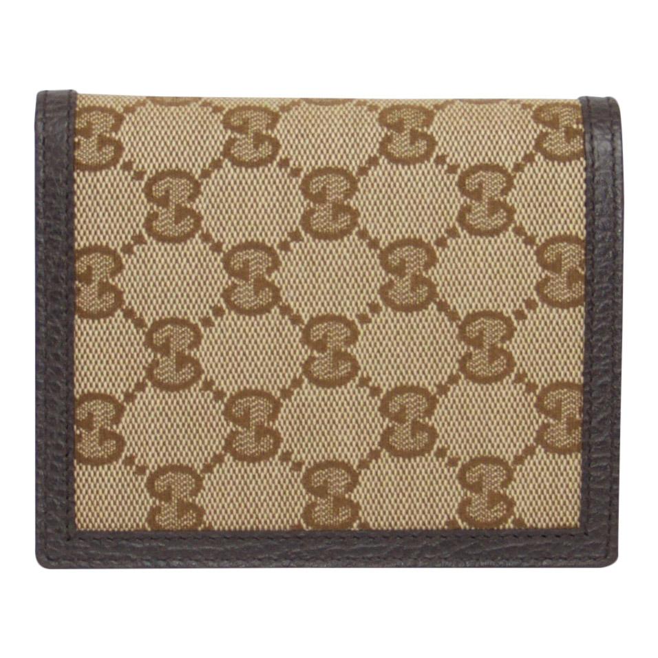Gucci GG Canvas and Leather Bifold Wallet