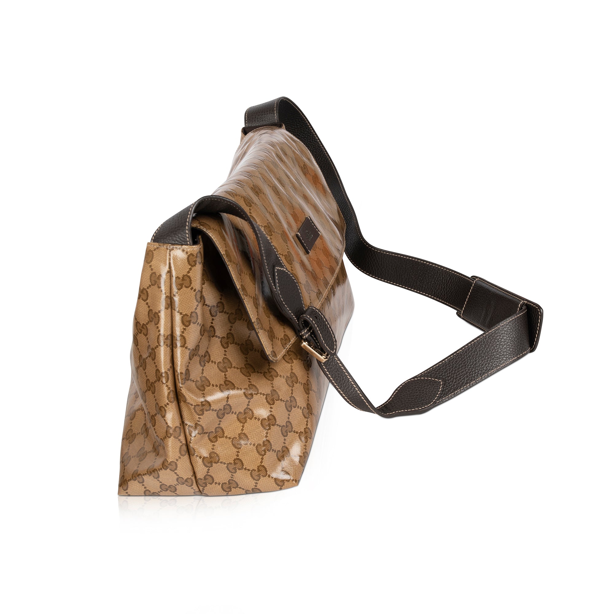 Gucci GG Crystal Large Flap Messenger Bag