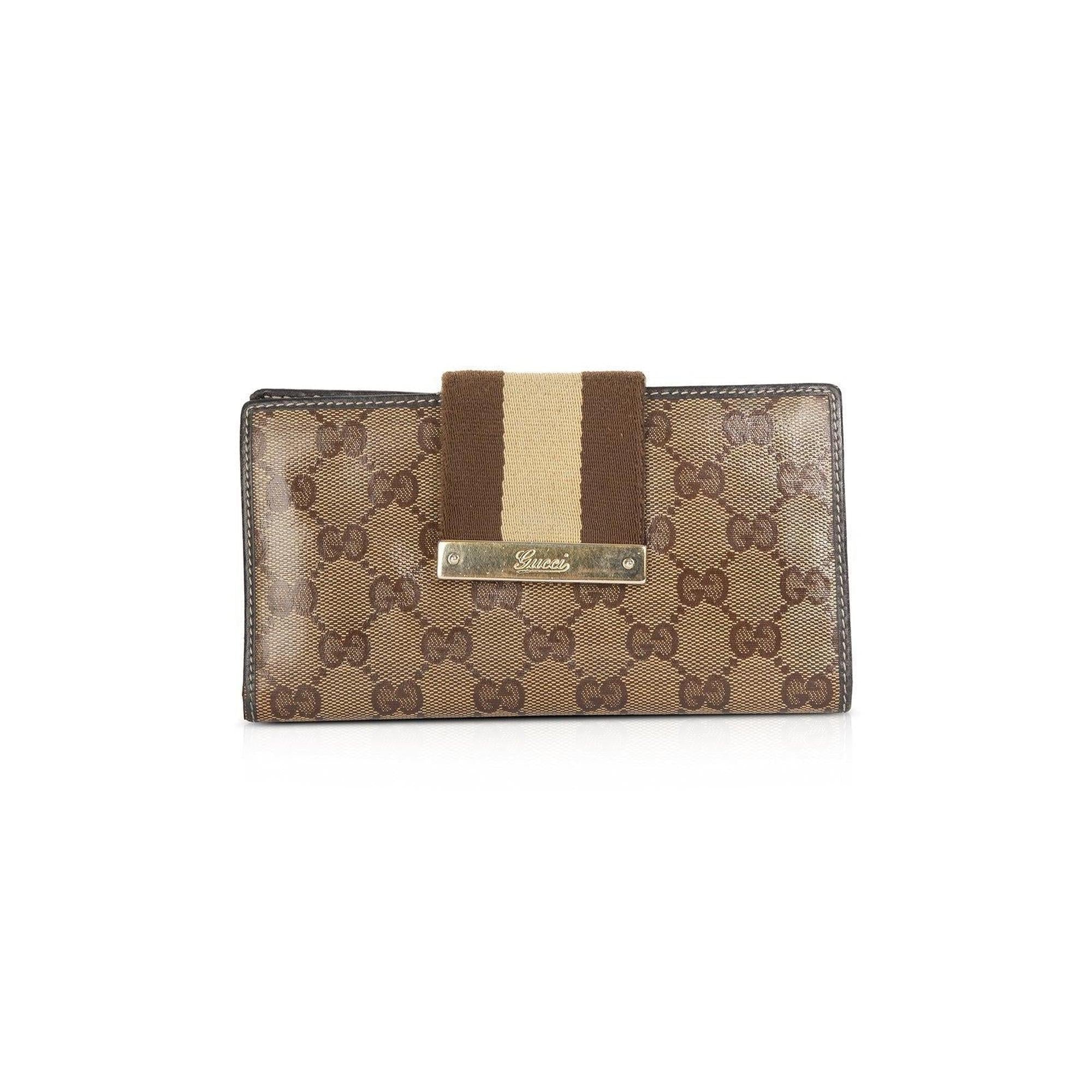 Gucci GG Crystal Web Continental Wallet