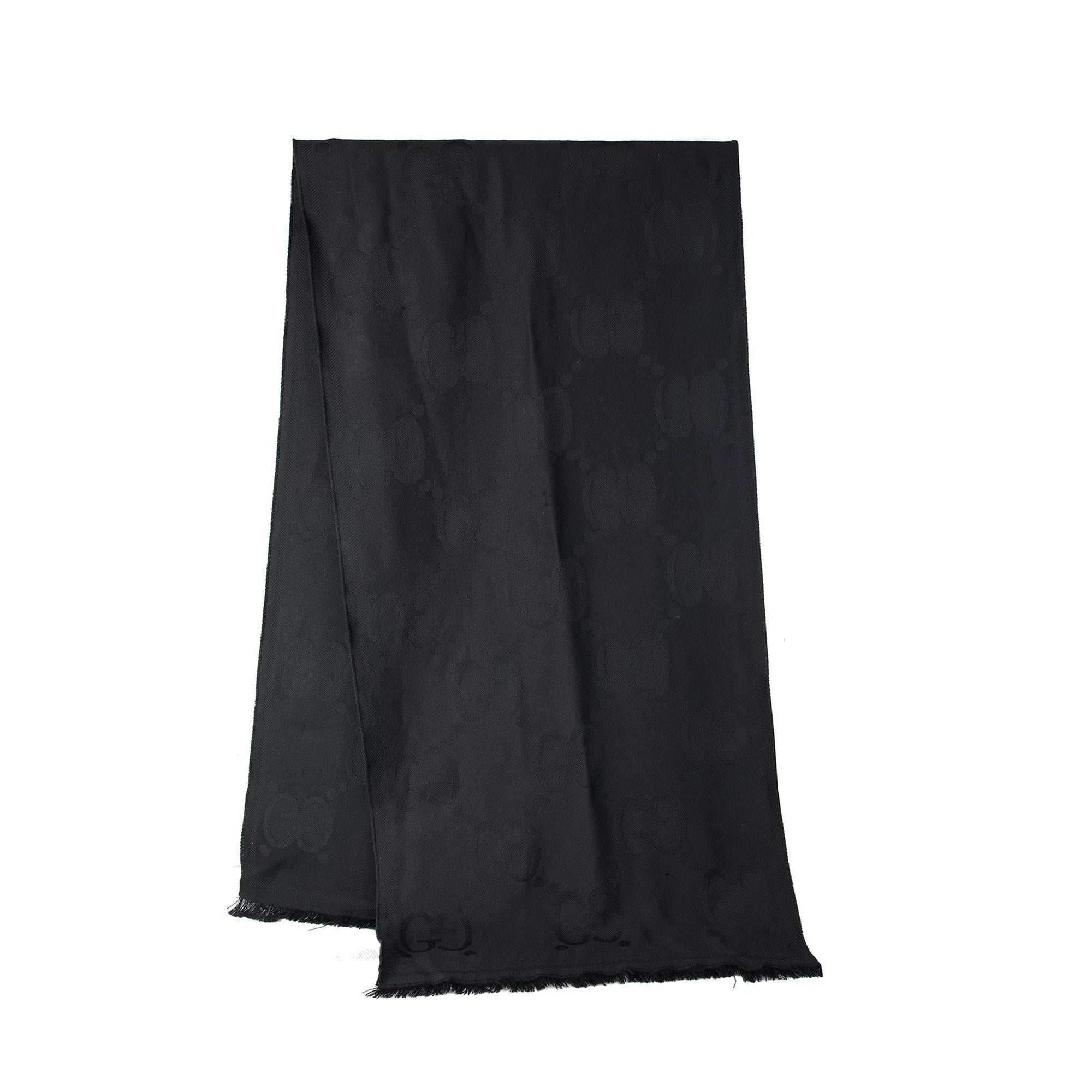 Gucci GG Jacquard Wool Scarf