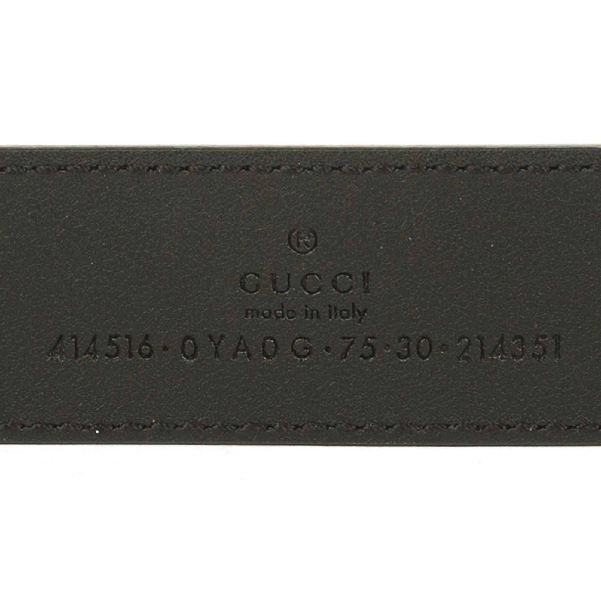 Gucci GG Marmont Black Leather Belt with Shiny Double G Buckle w/ Box