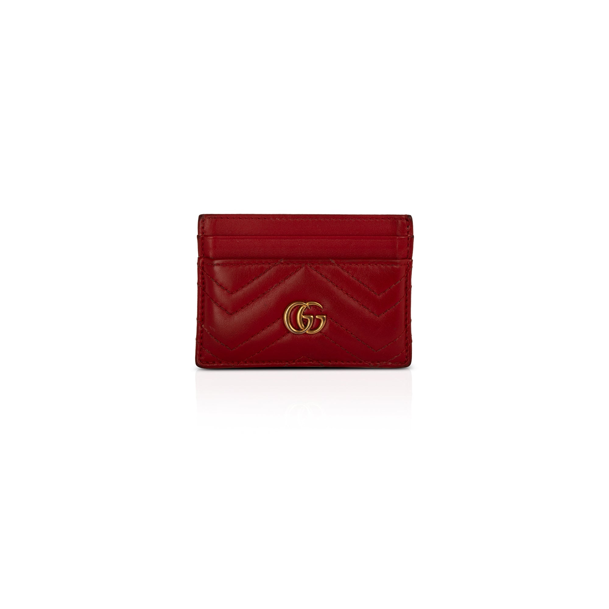 Gucci GG Marmont Card Case w/ Box