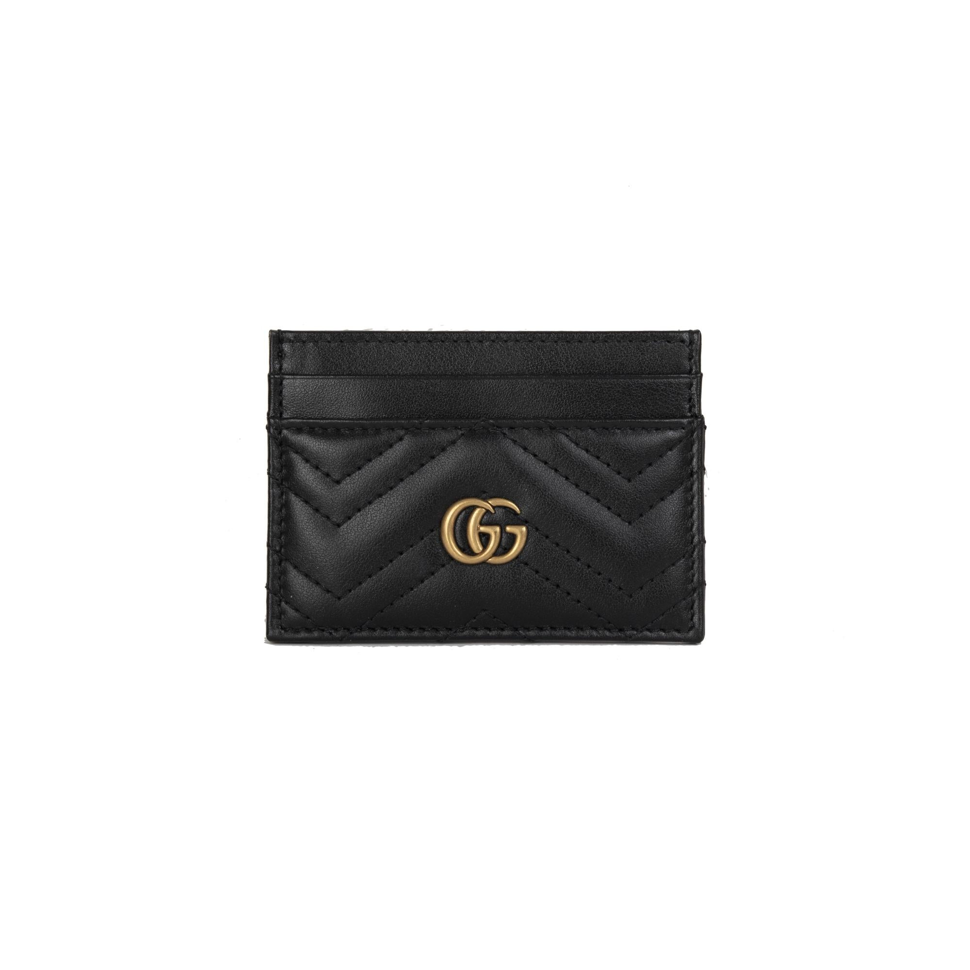Gucci GG Marmont Card Case w/ Box
