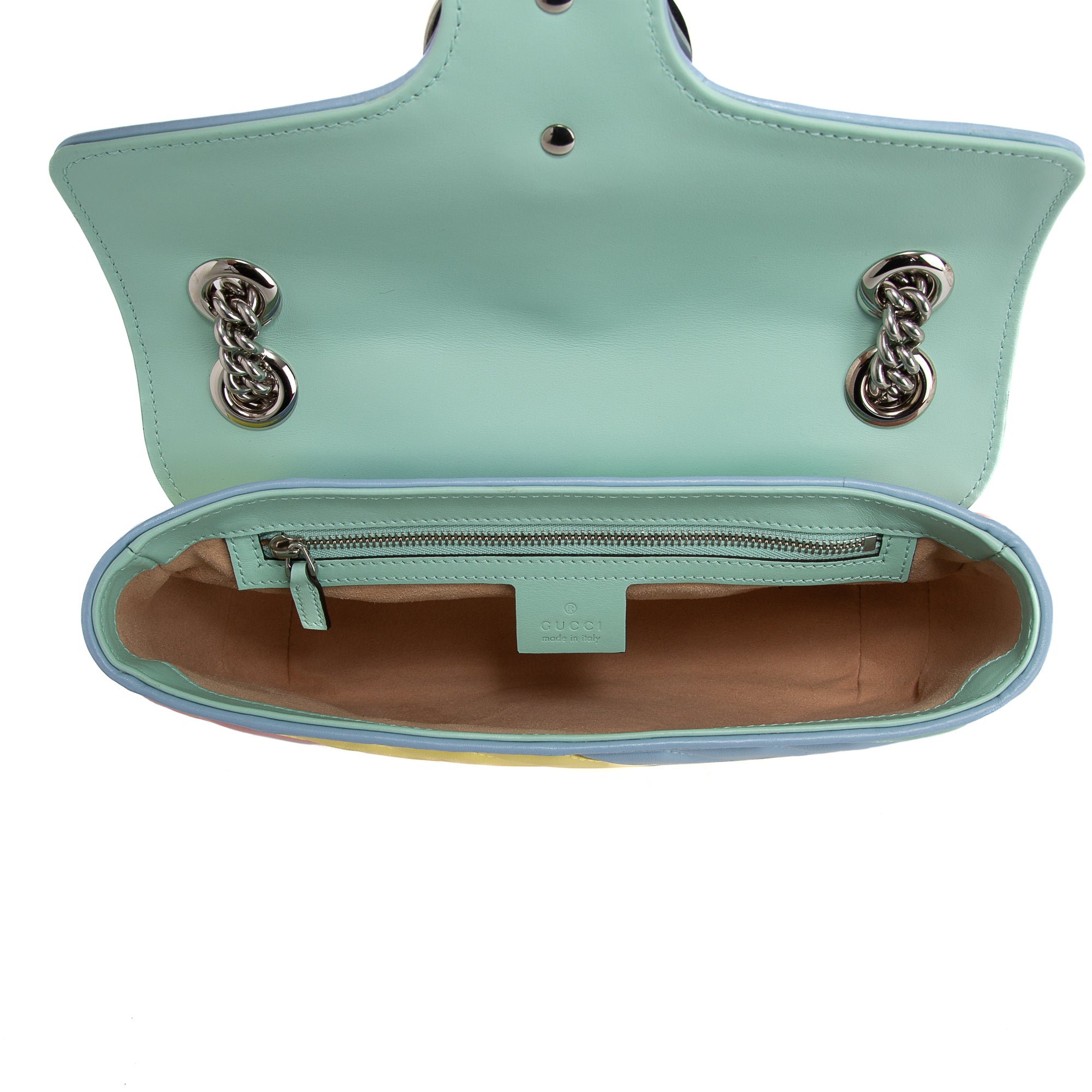 Gucci GG Marmont Diagonal Quilted Small Shoulder Bag w/ Box