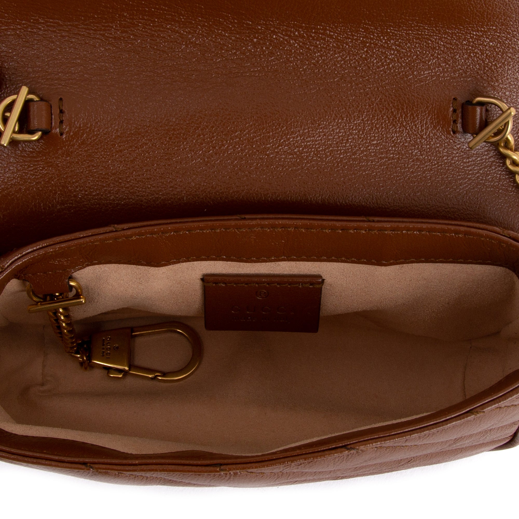 Gucci GG Marmont Diagonal Super Mini Bag w/ Box