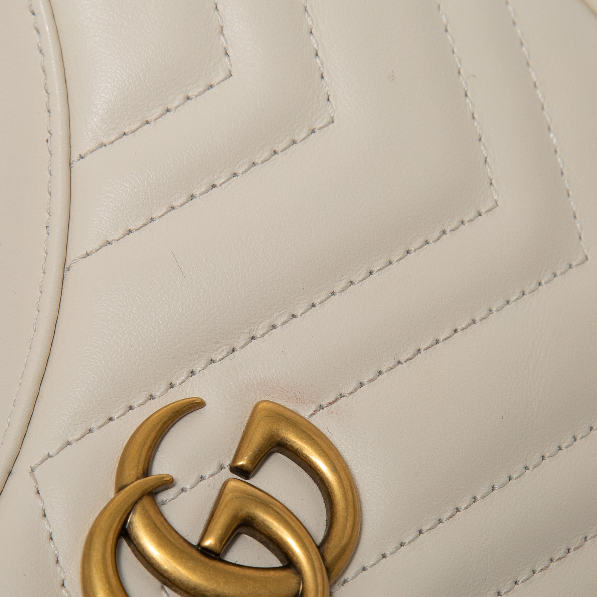 Gucci GG Marmont Half-Moon-Shaped Mini Bag w/ Box