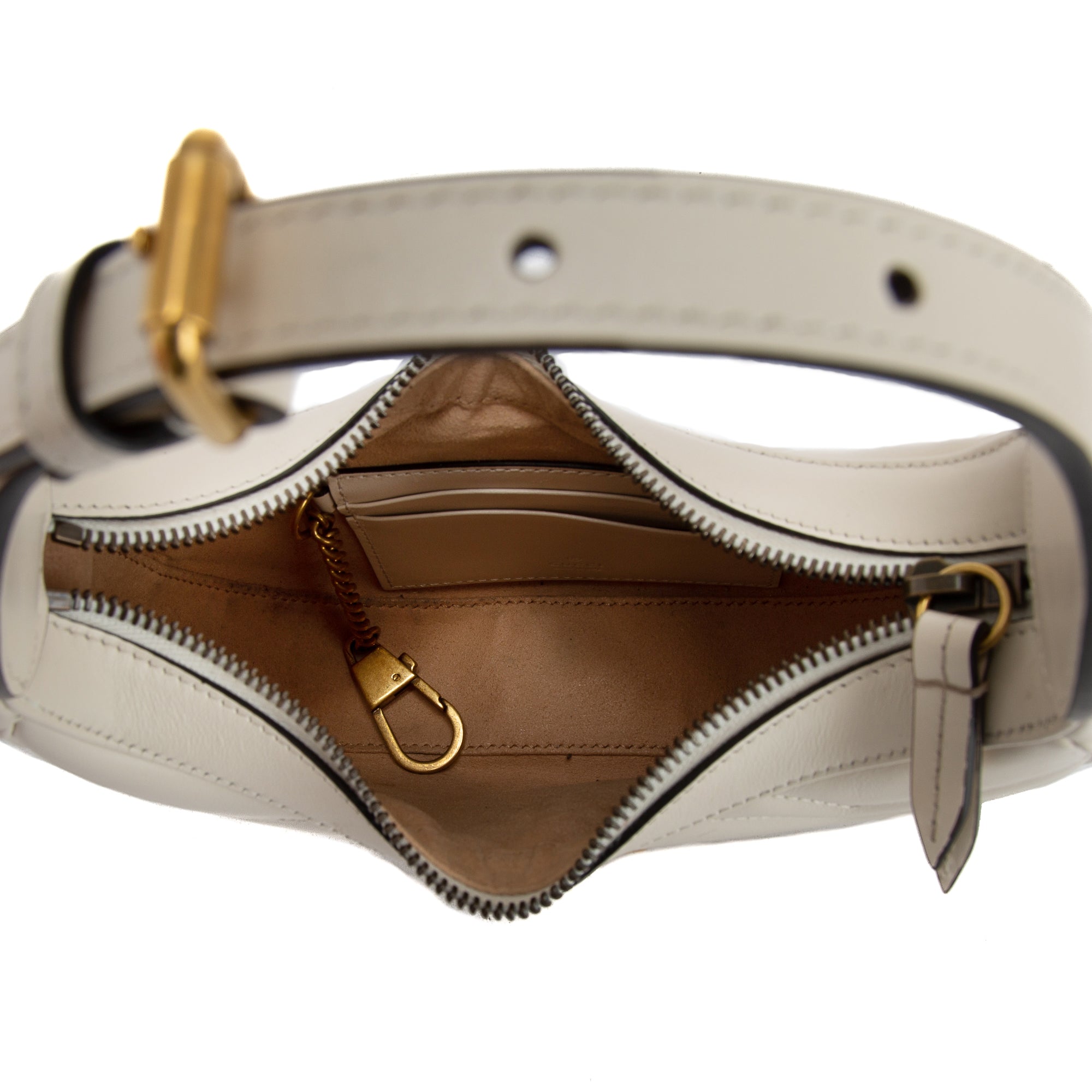 Gucci GG Marmont Half-Moon-Shaped Mini Bag w/ Box