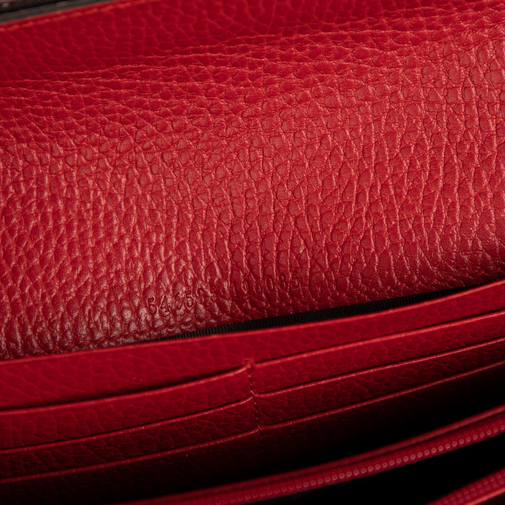 Gucci GG Marmont Leather Chain Wallet