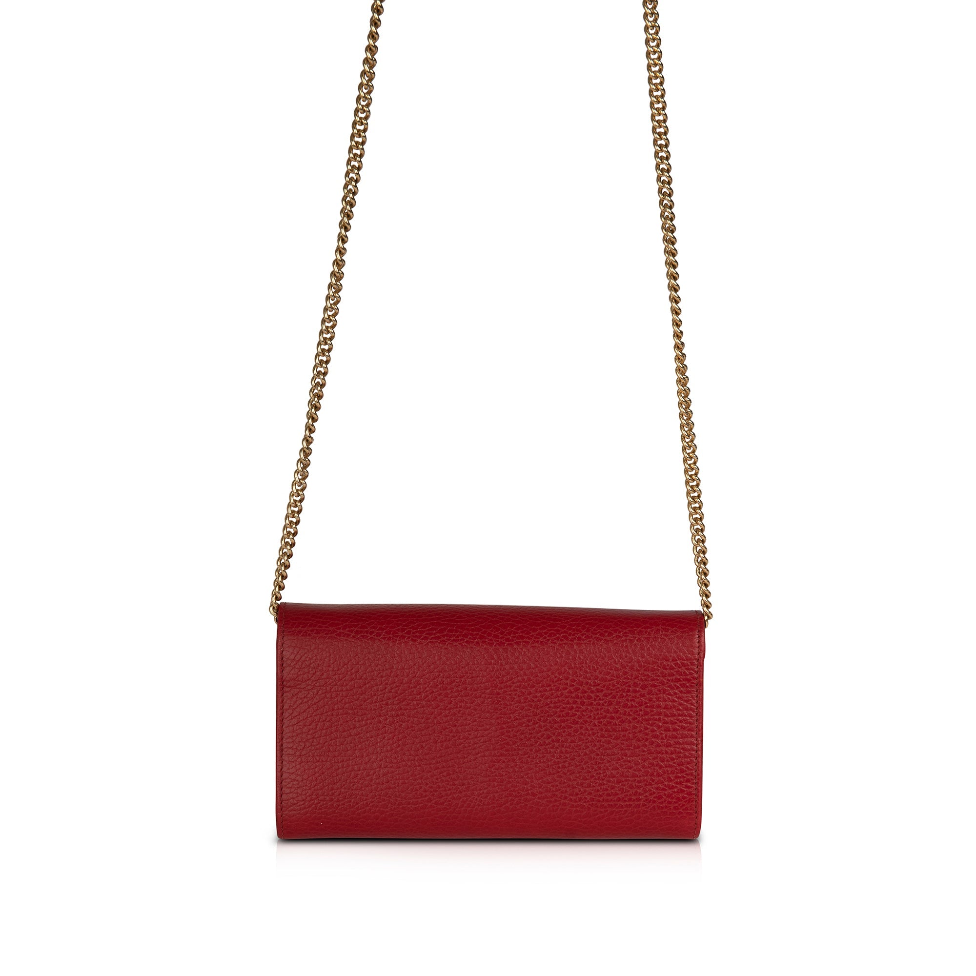 Gucci GG Marmont Leather Chain Wallet