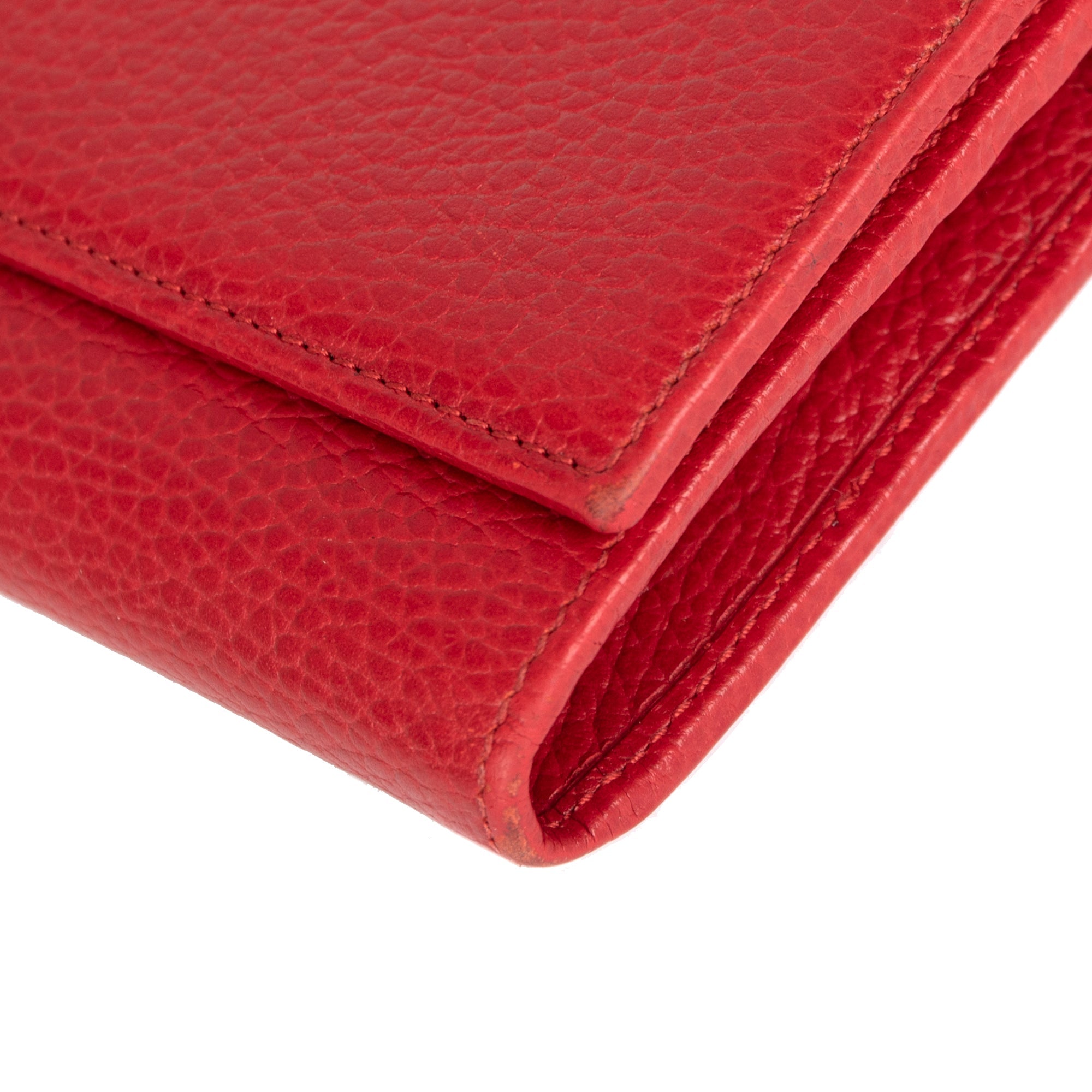 Gucci GG Marmont Leather Chain Wallet