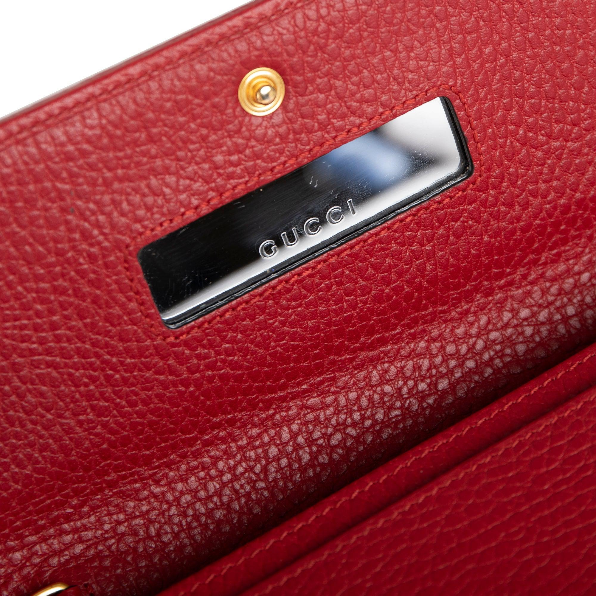 Gucci GG Marmont Leather Chain Wallet