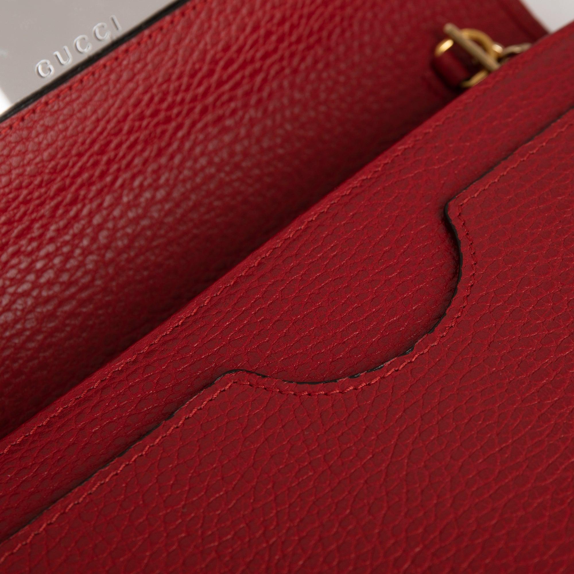 Gucci GG Marmont Leather Mini Chain Bag w/ Box