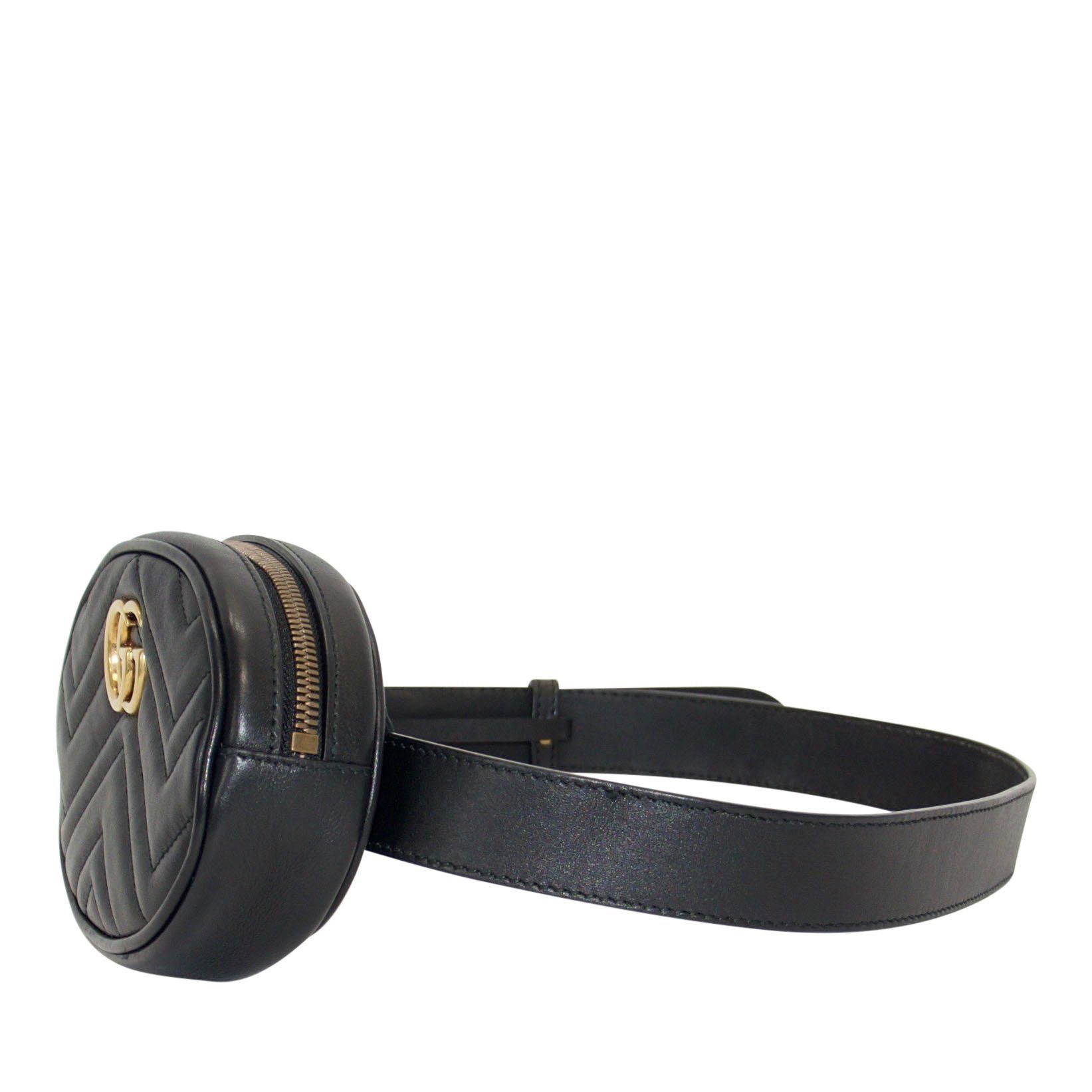 Gucci GG Marmont Matelasse Leather Belt Bag