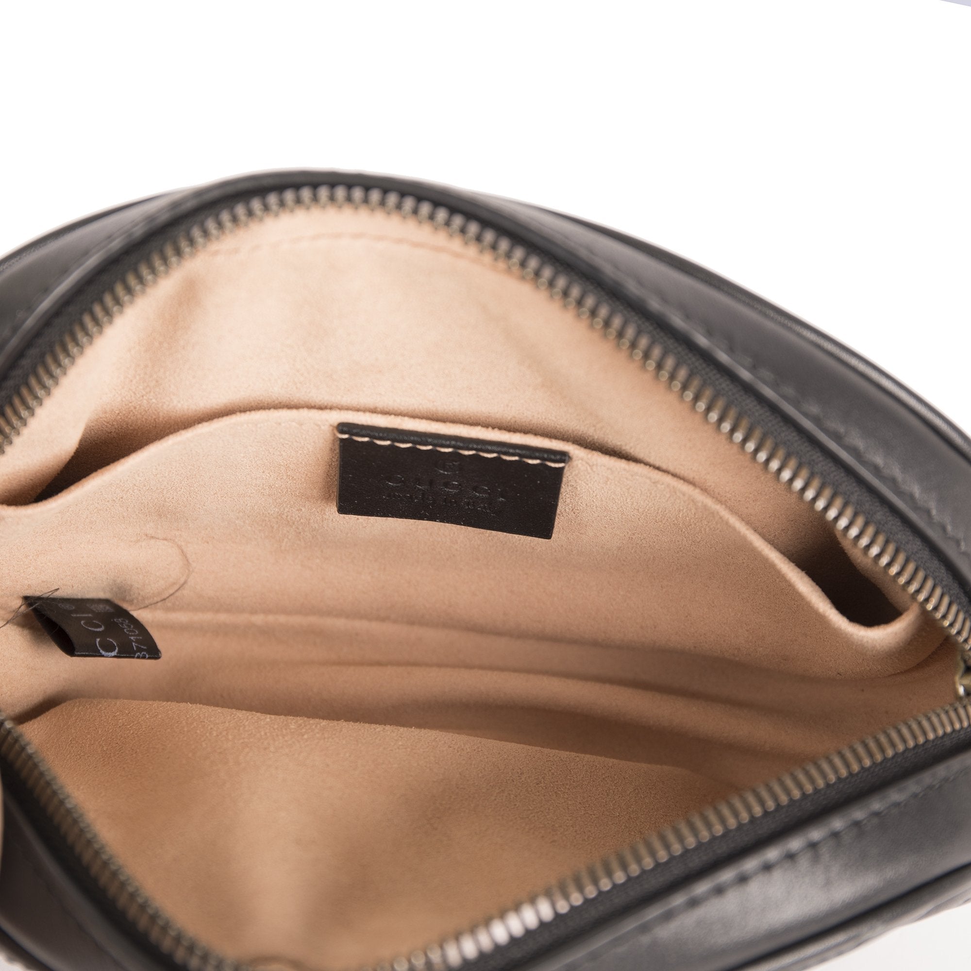 Gucci GG Marmont Matelasse Leather Belt Bag w/ Box