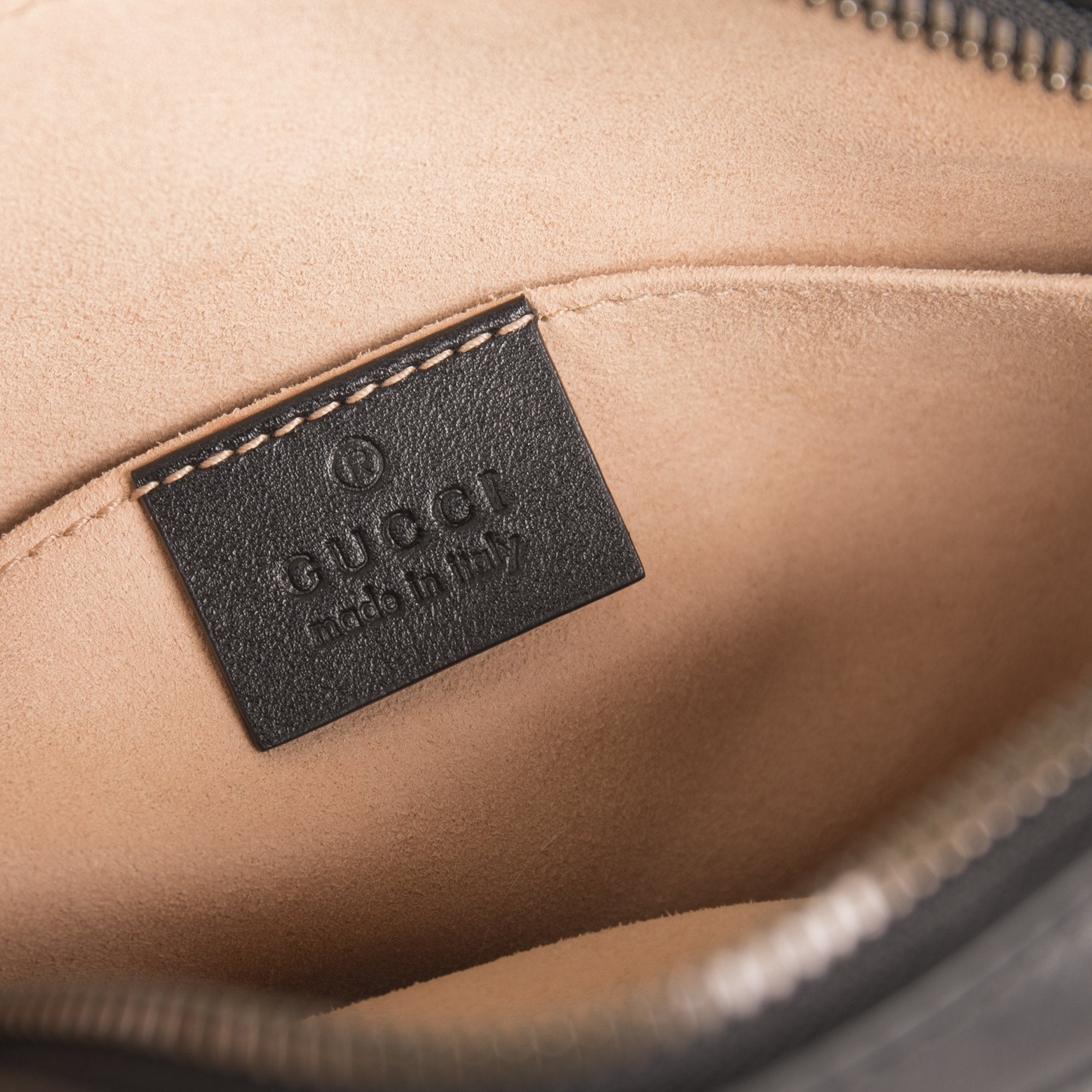 Gucci GG Marmont Matelasse Leather Belt Bag w/ Box