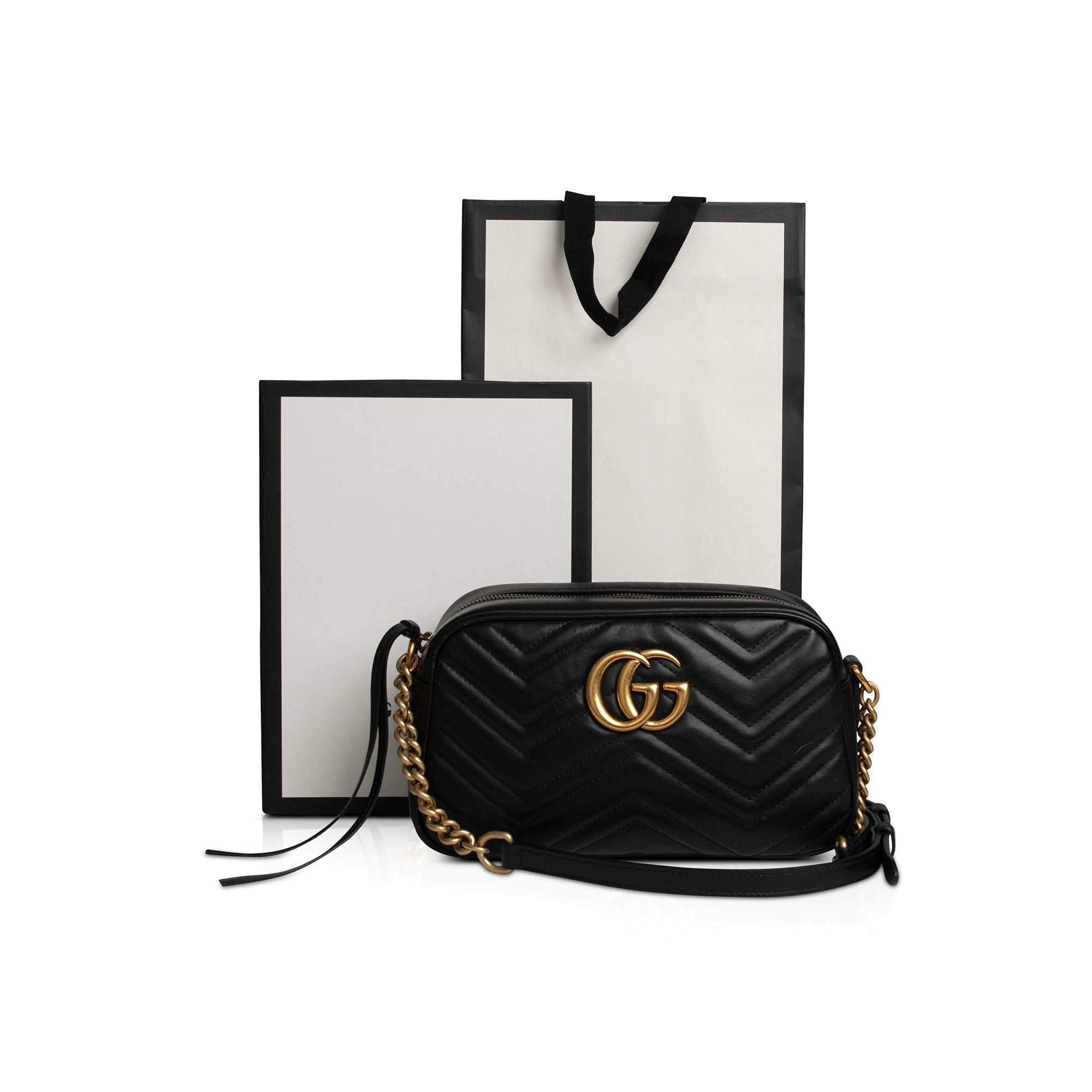 Gucci GG Marmont Matelasse Small Shoulder Bag w/ Box