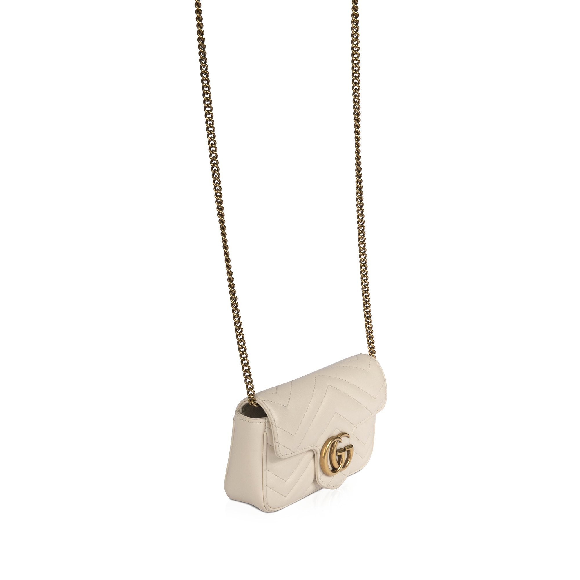 Gucci GG Marmont Matelasse Super Mini Bag w/ Box