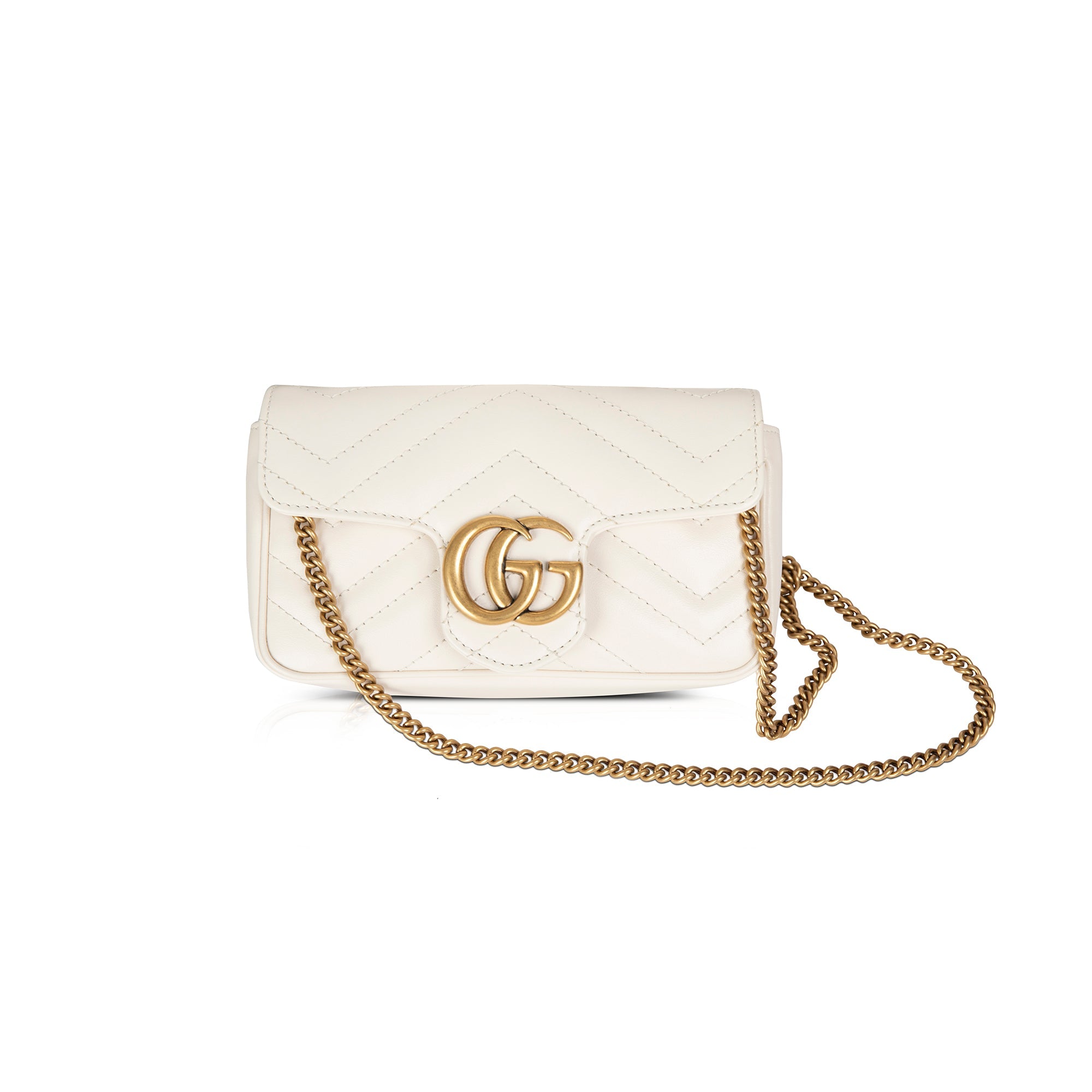Gucci GG Marmont Matelasse Super Mini Bag w/ Box