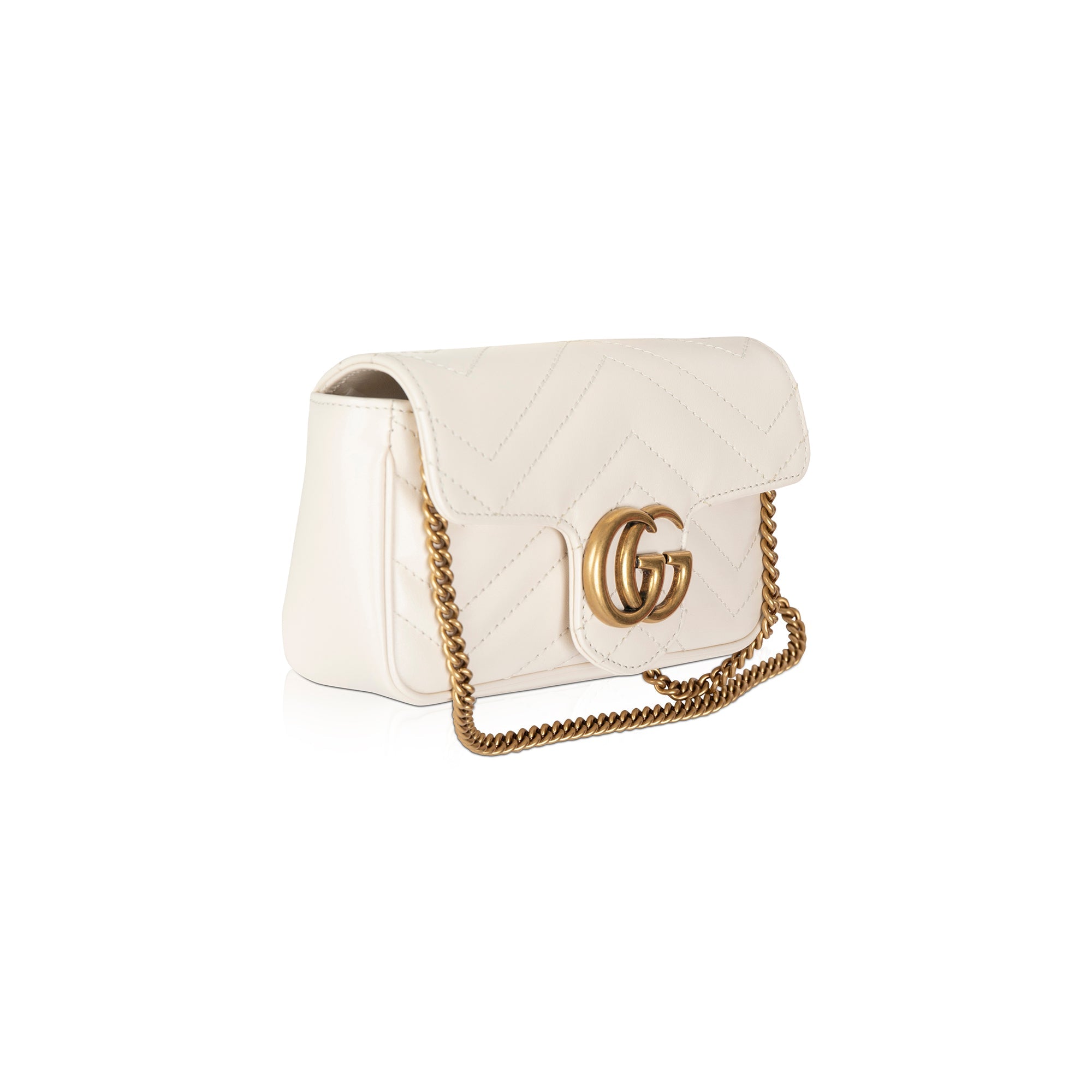 Gucci GG Marmont Matelasse Super Mini Bag w/ Box