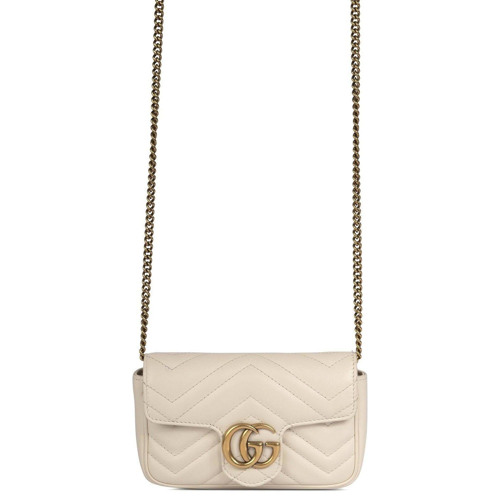 Gucci GG Marmont Matelasse Super Mini Bag w/ Box