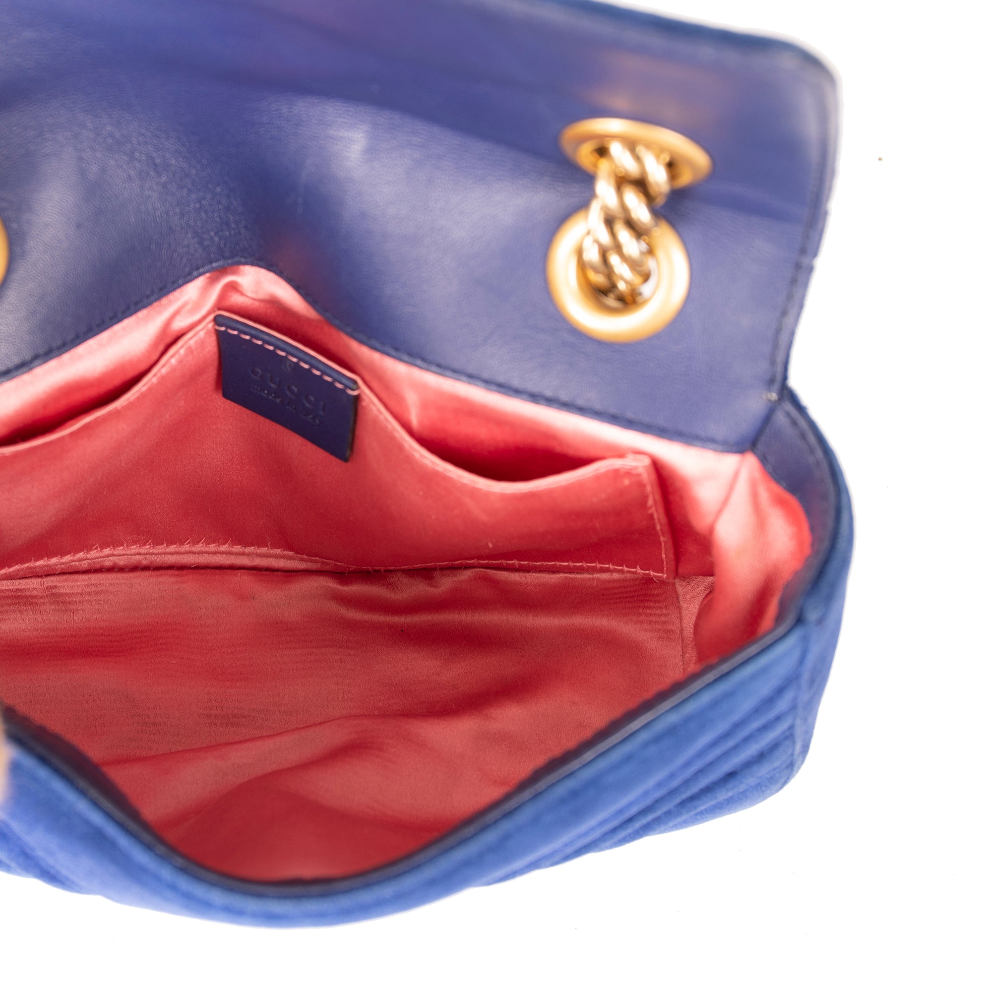 Gucci GG Marmont Matelasse Velvet Mini Bag