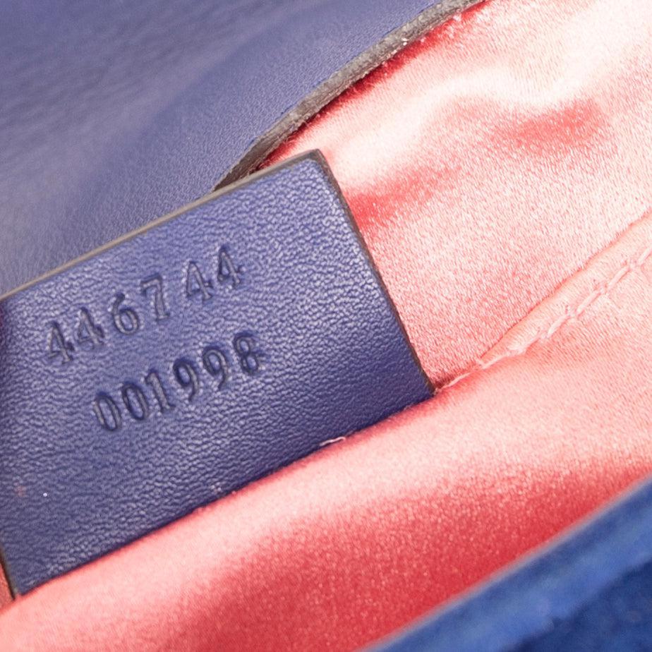 Gucci GG Marmont Matelasse Velvet Mini Bag