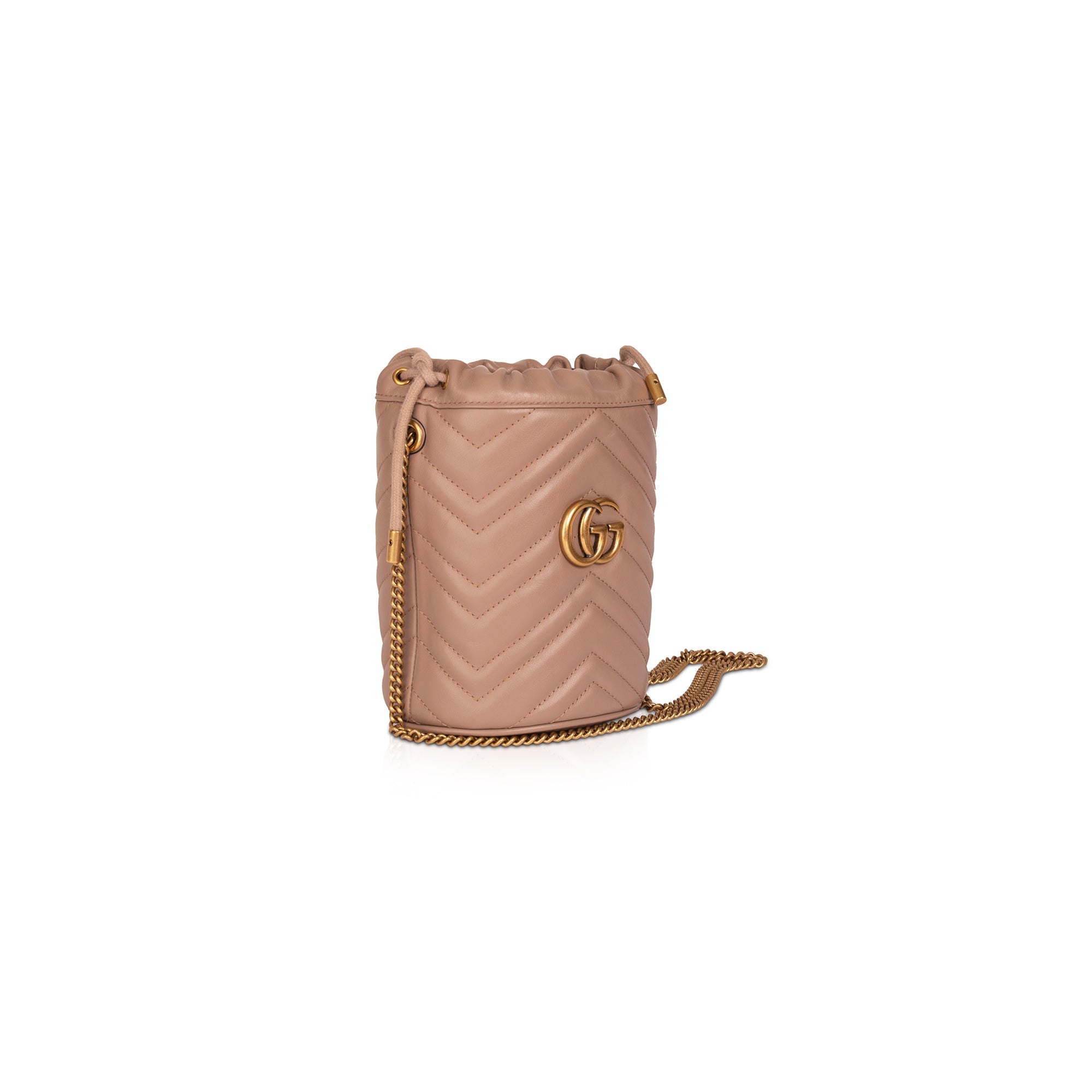 Gucci GG Marmont Mini Bucket Bag w/ Box