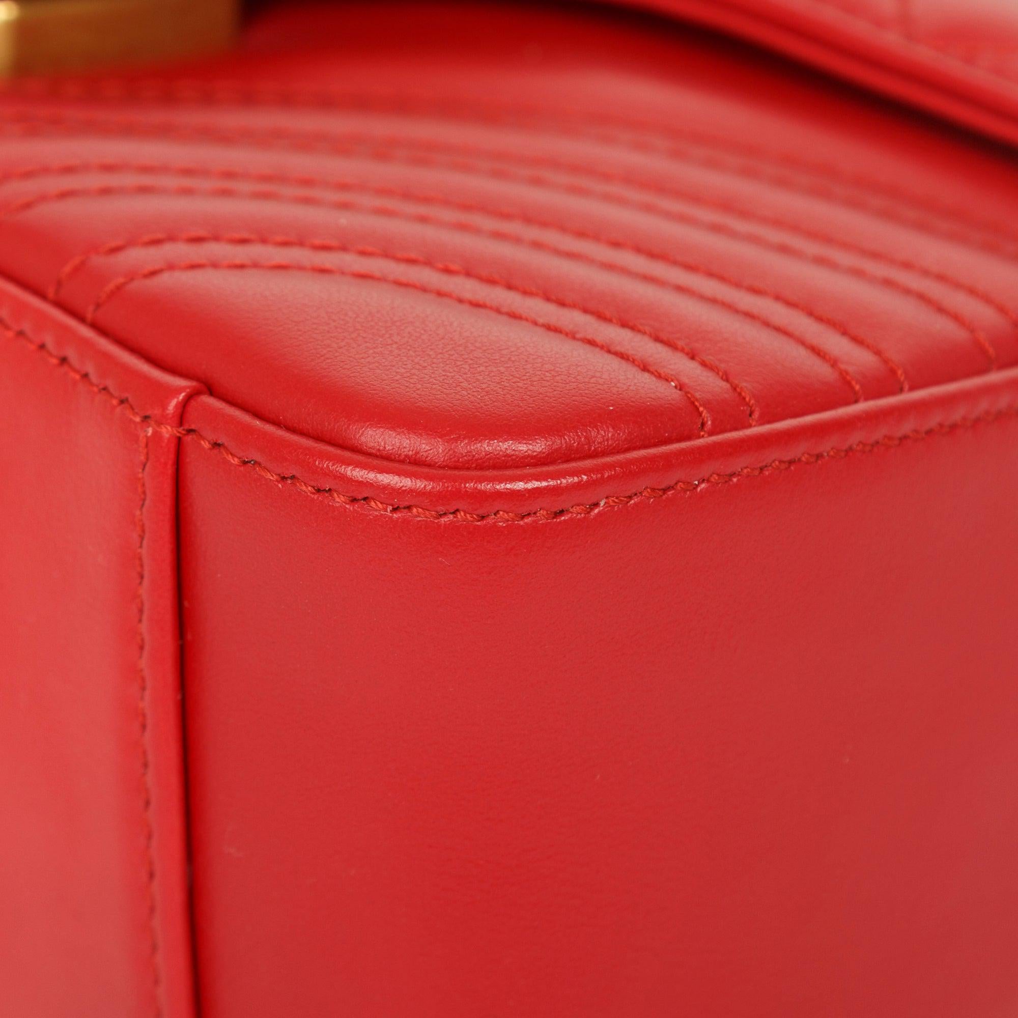 Gucci GG Marmont Mini Top Handle Bag w/ Box