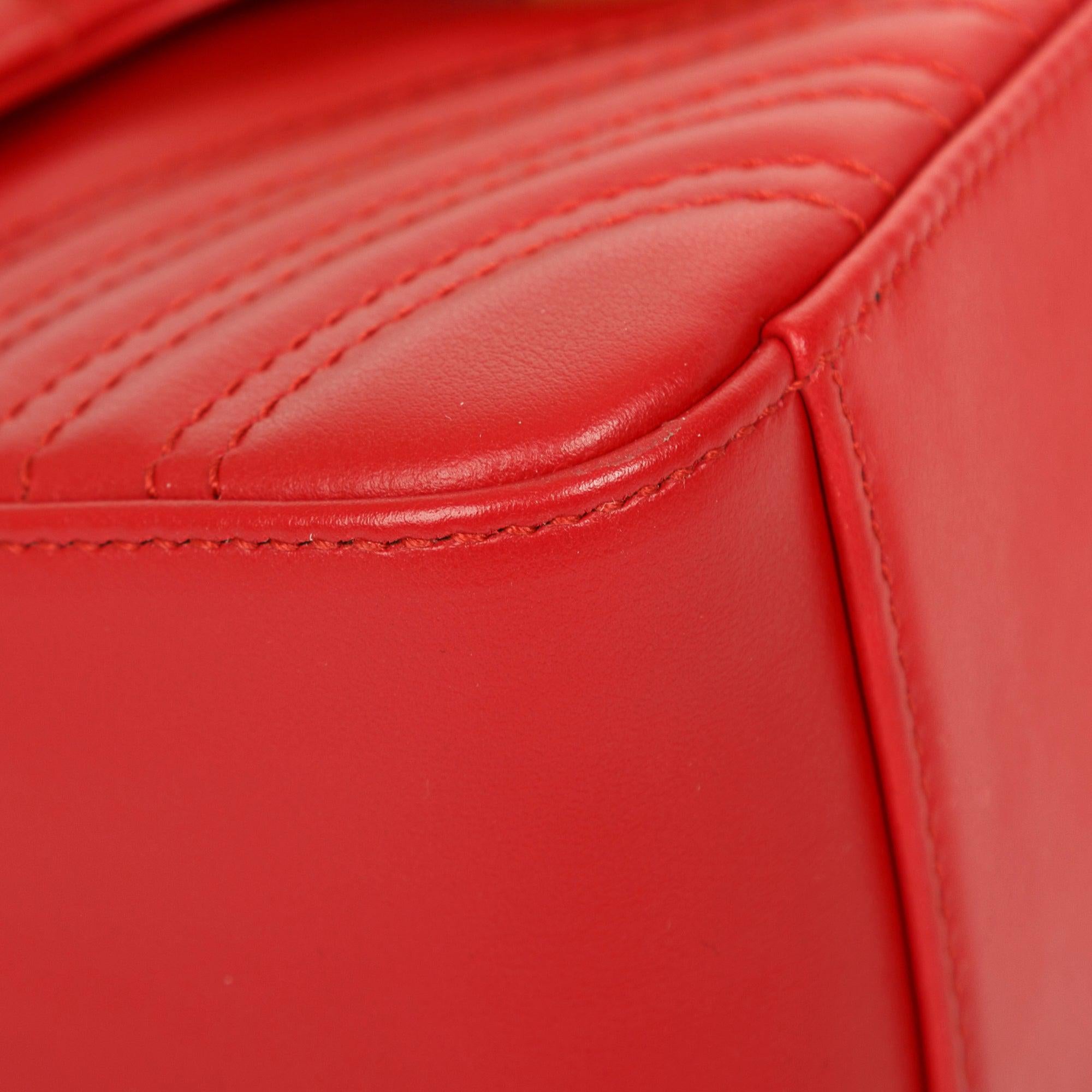 Gucci GG Marmont Mini Top Handle Bag w/ Box