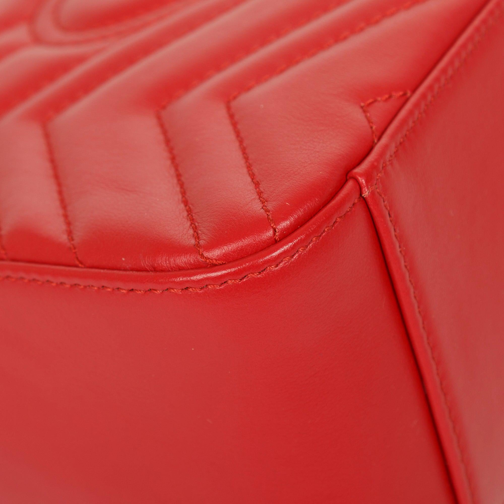 Gucci GG Marmont Mini Top Handle Bag w/ Box