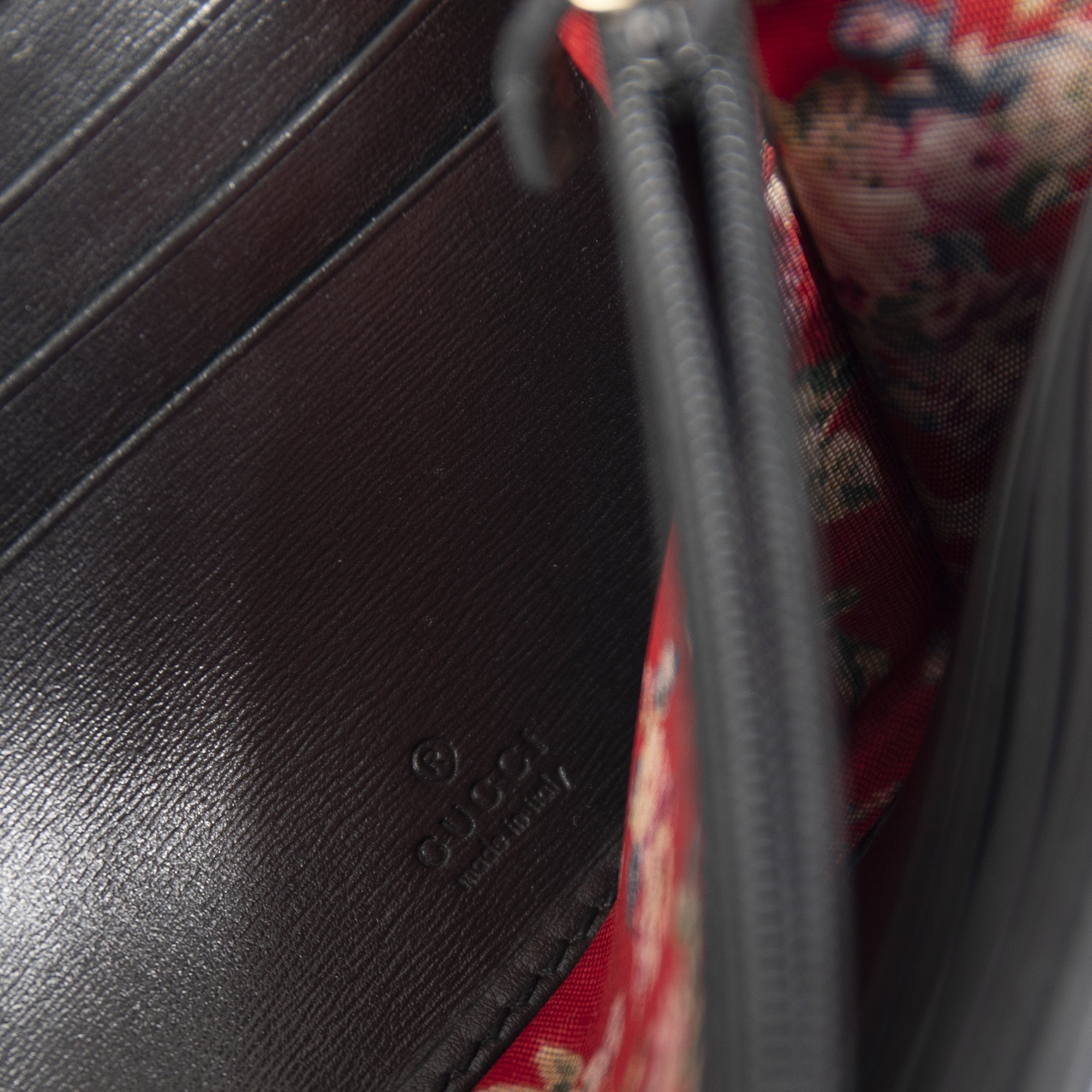 Gucci GG Marmont Quilted Leather Web Continental Wallet