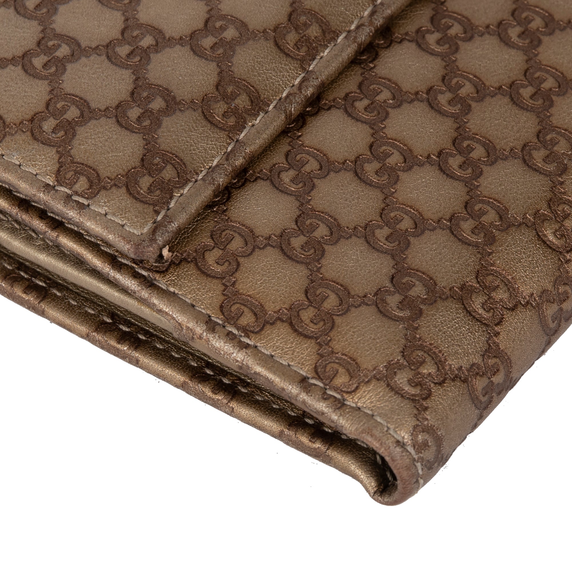 Gucci GG Microguccissima Compact Wallet w/ Box