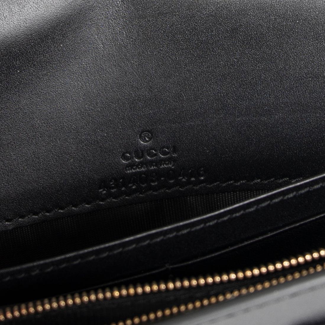 Gucci GG Signature Bow Wallet on Chain