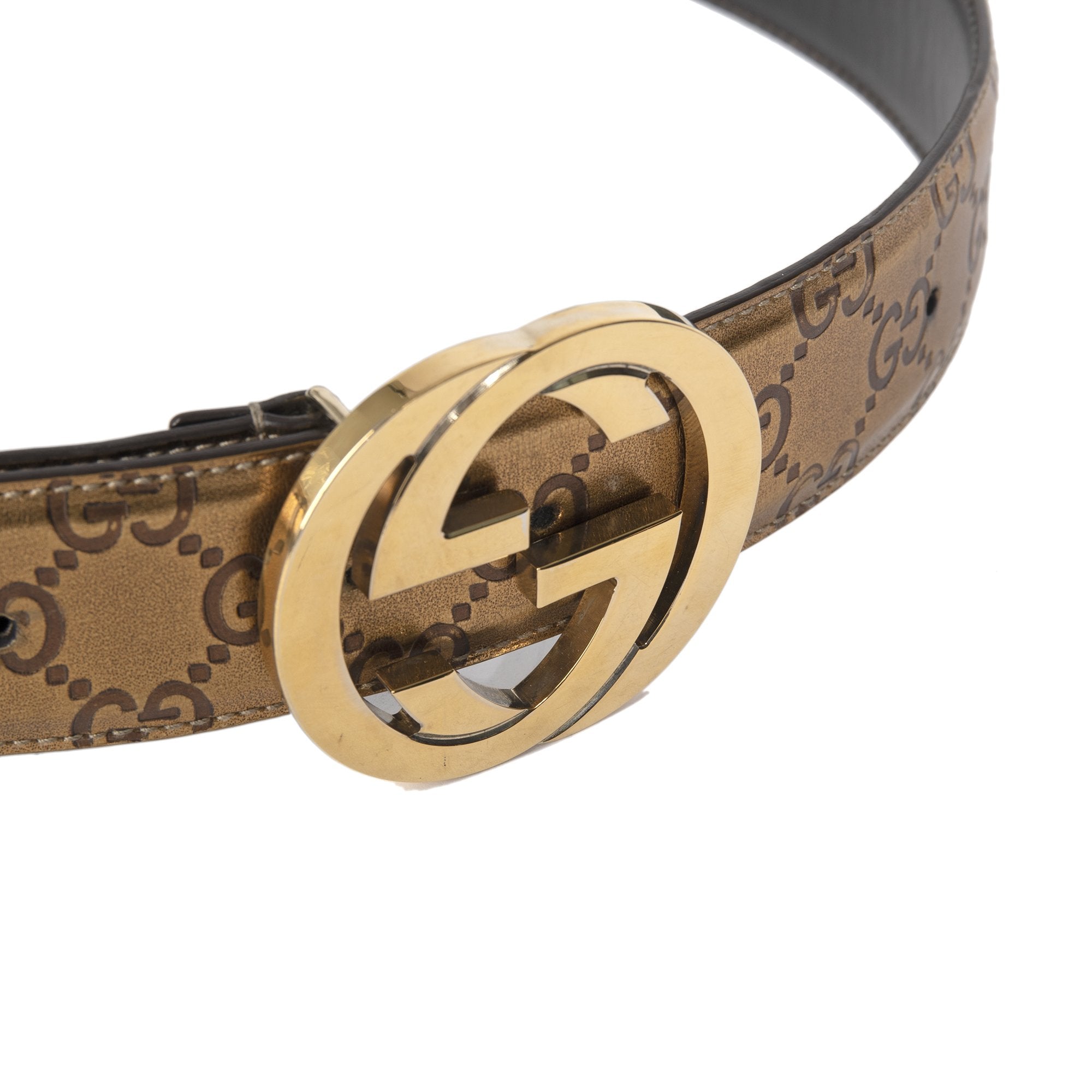 Gucci GG Signature Leather Belt