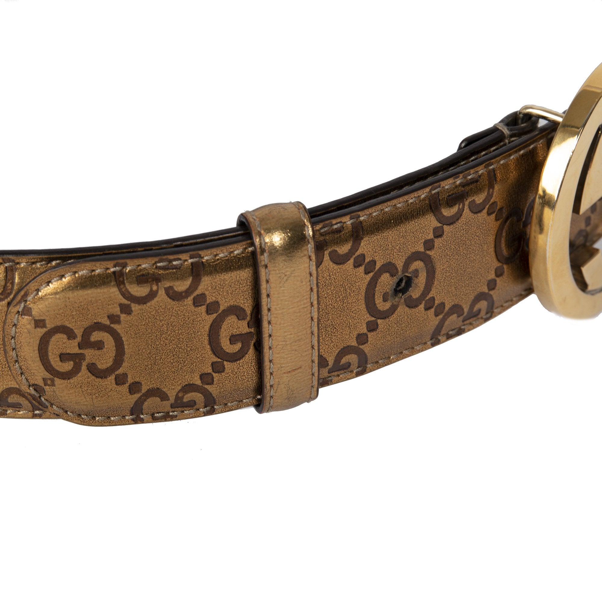 Gucci GG Signature Leather Belt