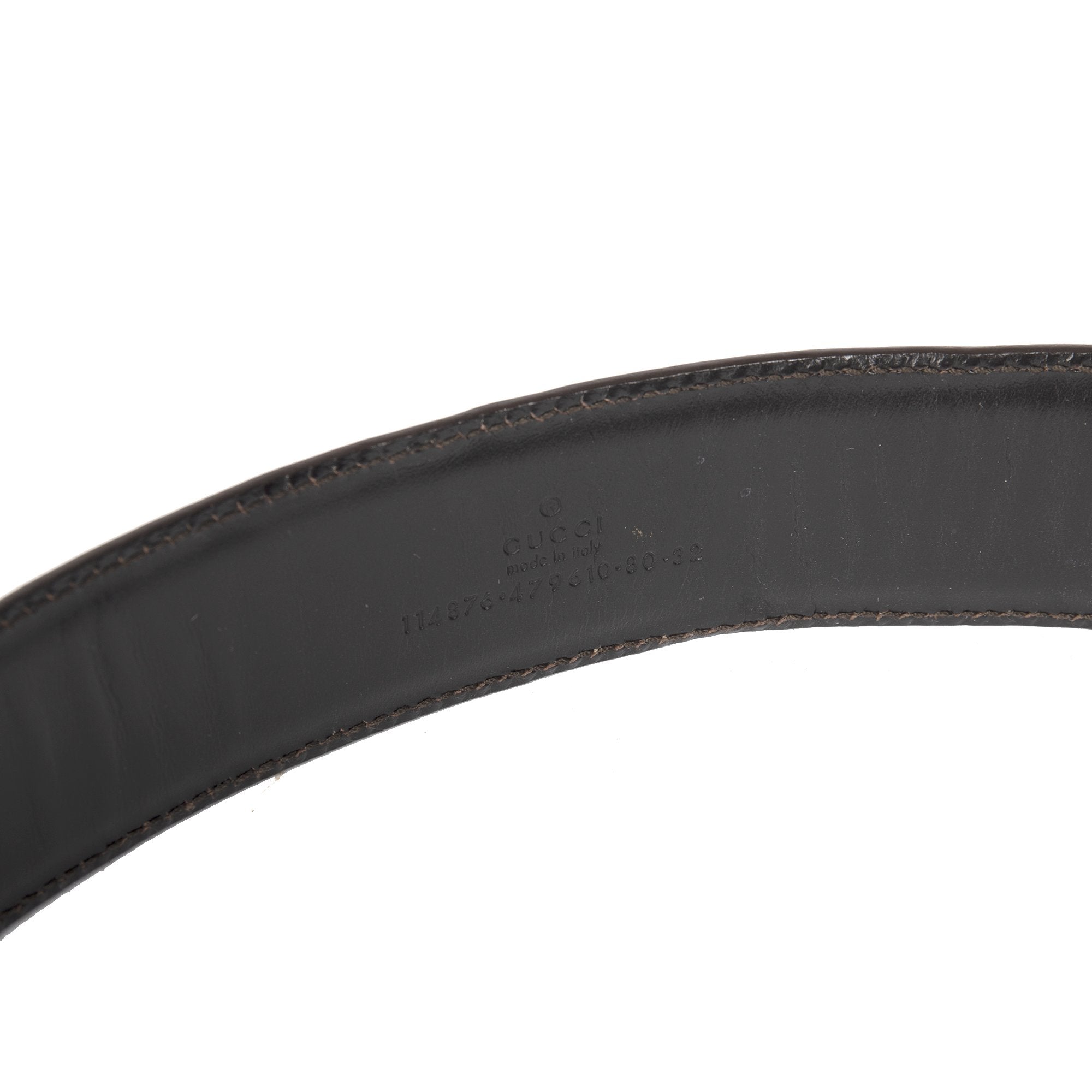 Gucci GG Signature Leather Belt