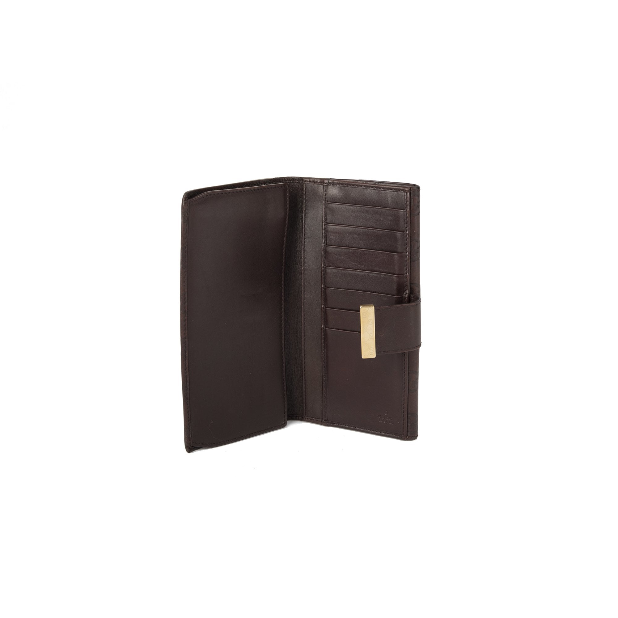 Gucci GG Signature Leather Continental Wallet w/ Box