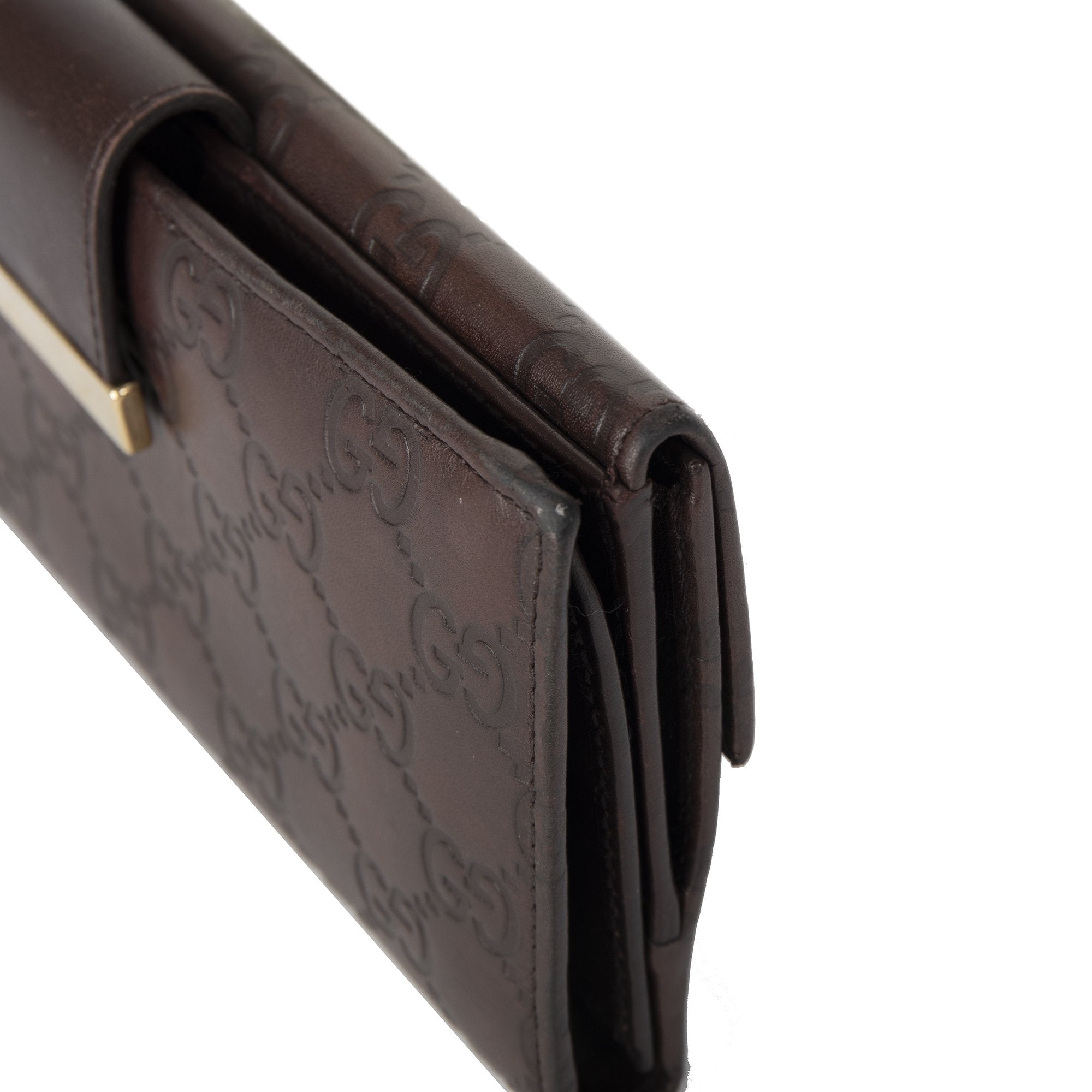 Gucci GG Signature Leather Continental Wallet w/ Box