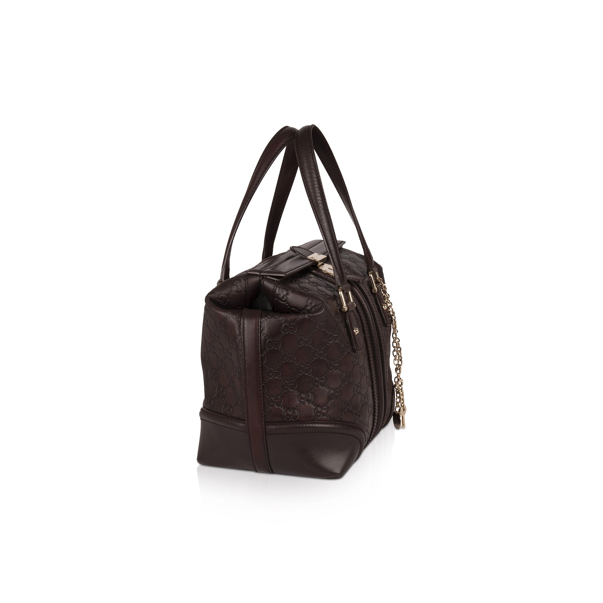 Gucci GG Signature Leather Treasure Boston Bag