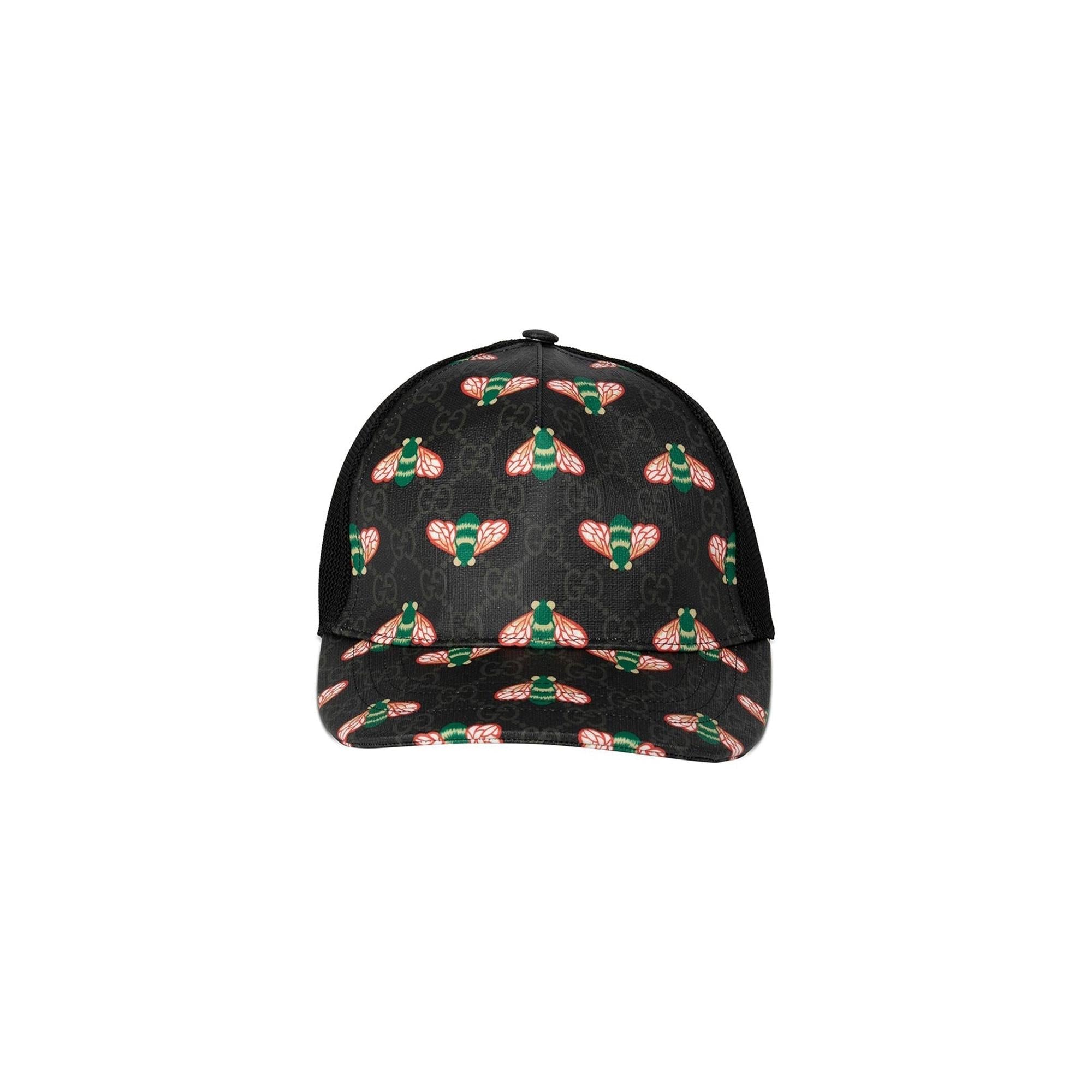 Gucci GG Supreme Bee Print Baseball Hat