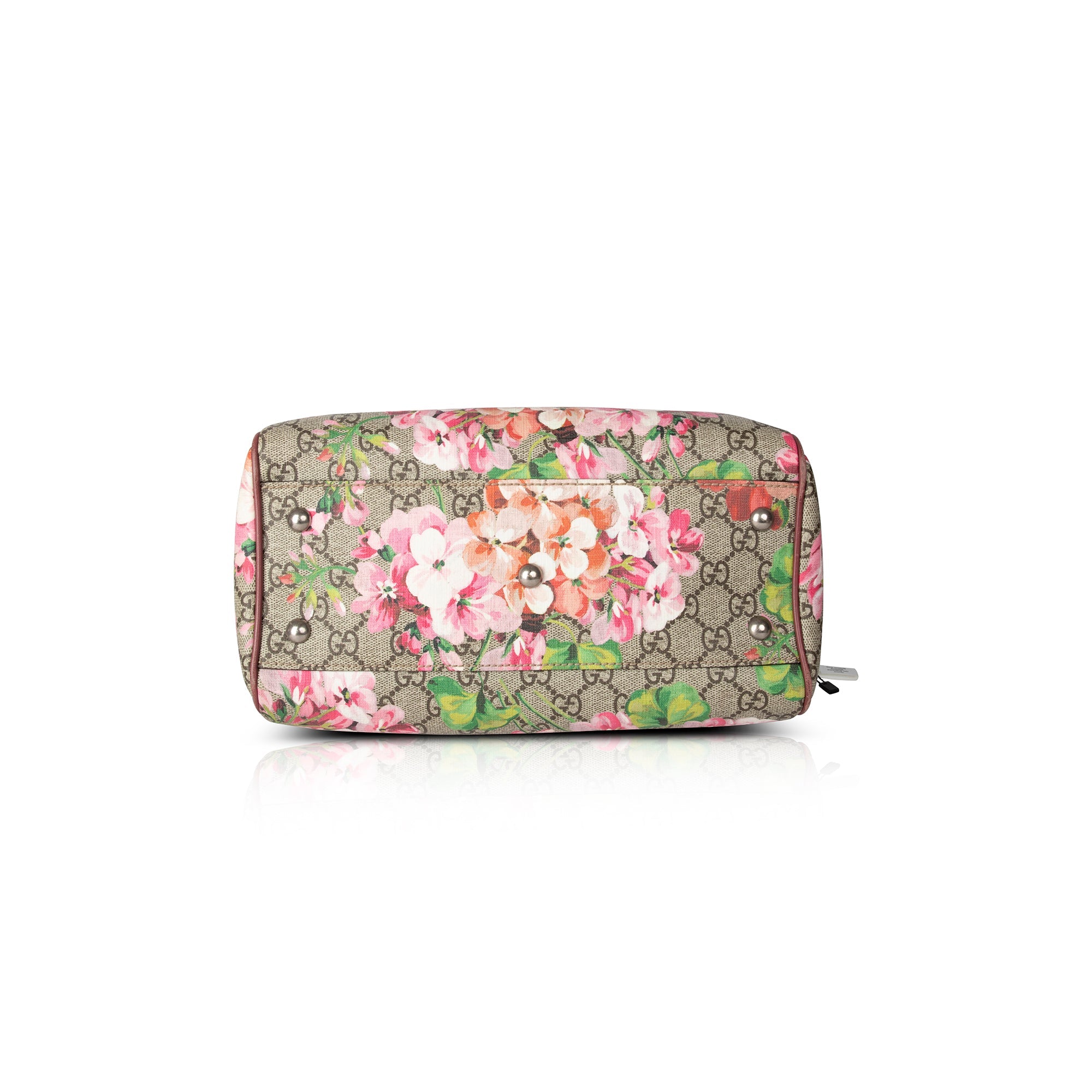 Gucci GG Supreme Blooms Small Boston Bag