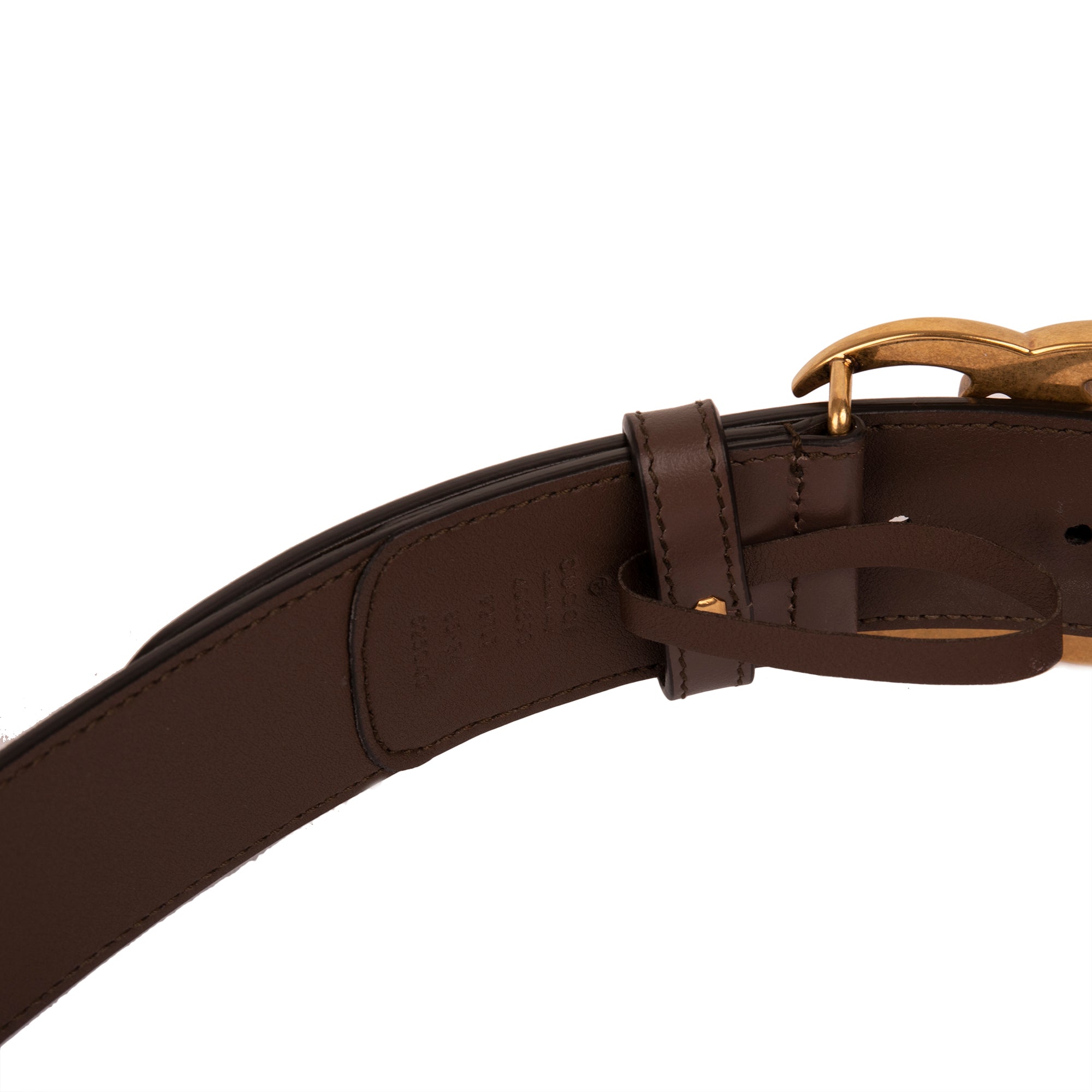 Gucci GG Supreme Canvas Belt with Double G Buckle w/ Box