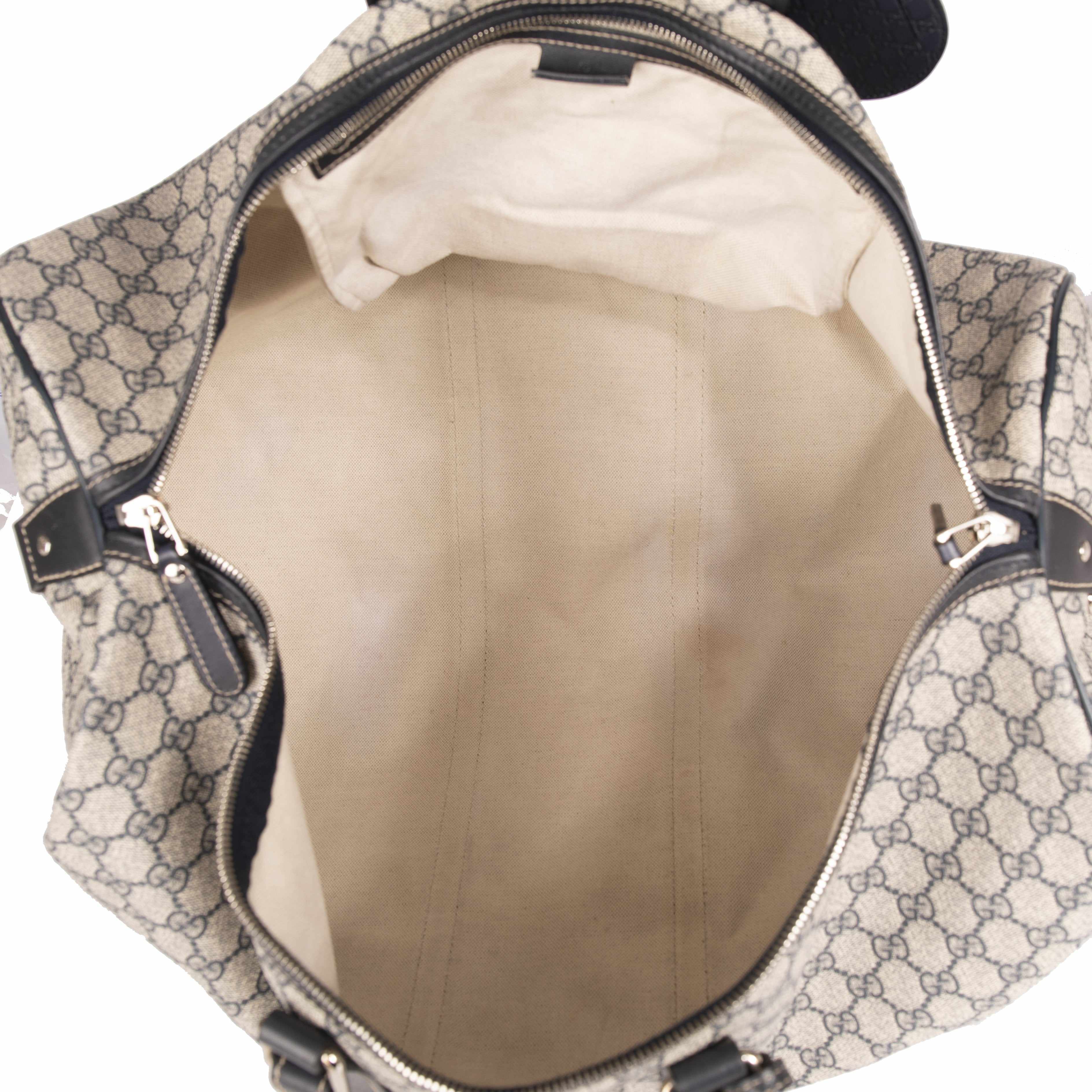 Gucci GG Supreme Canvas Large Carry-On Duffle Bag