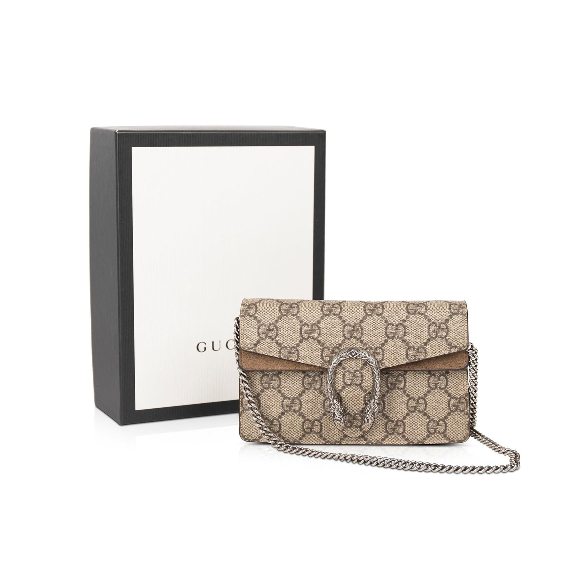 Gucci GG Supreme Super Mini Bag w/ Box