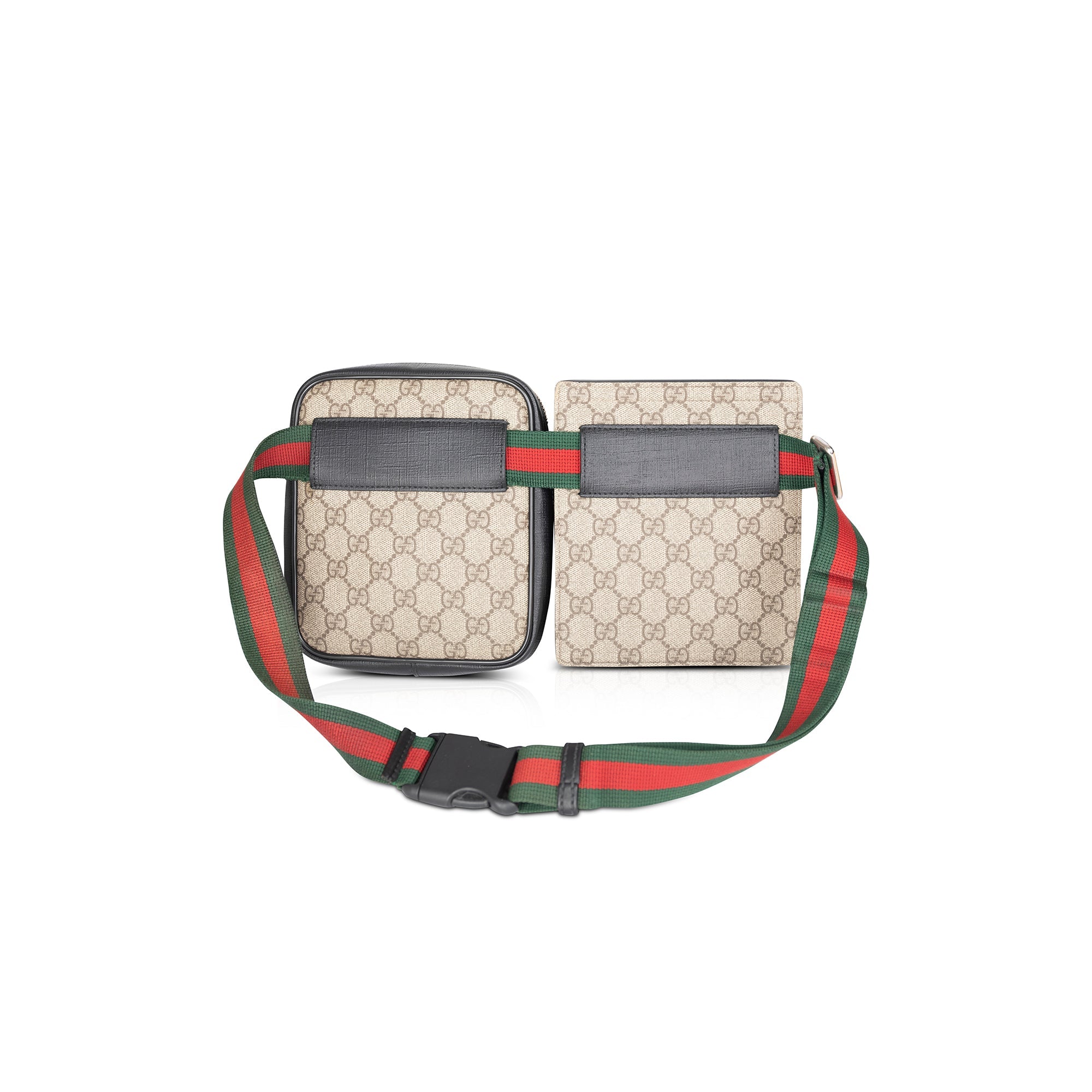 Gucci GG Supreme Web Double Belt Bag