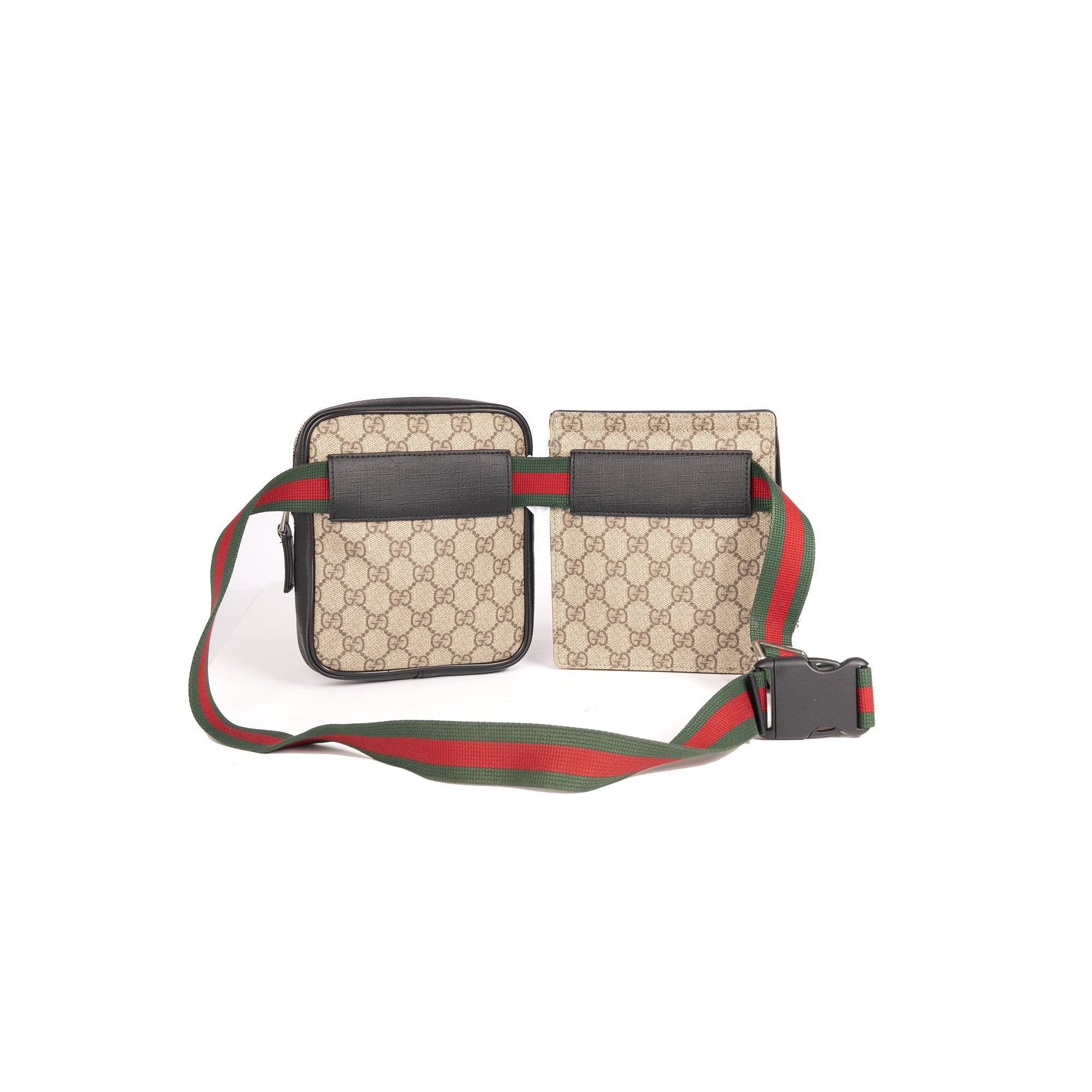 Gucci GG Supreme Web Double Belt Bag