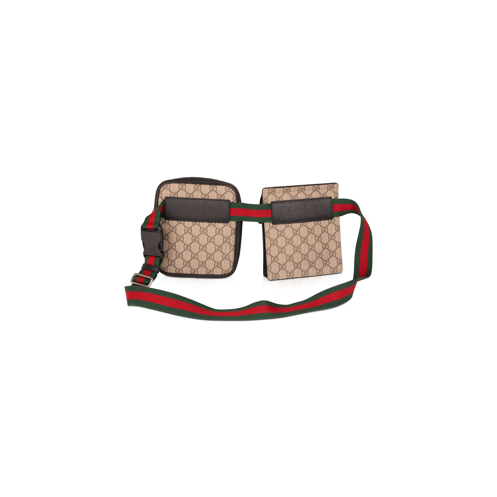 Gucci GG Supreme Web Double Belt Bag