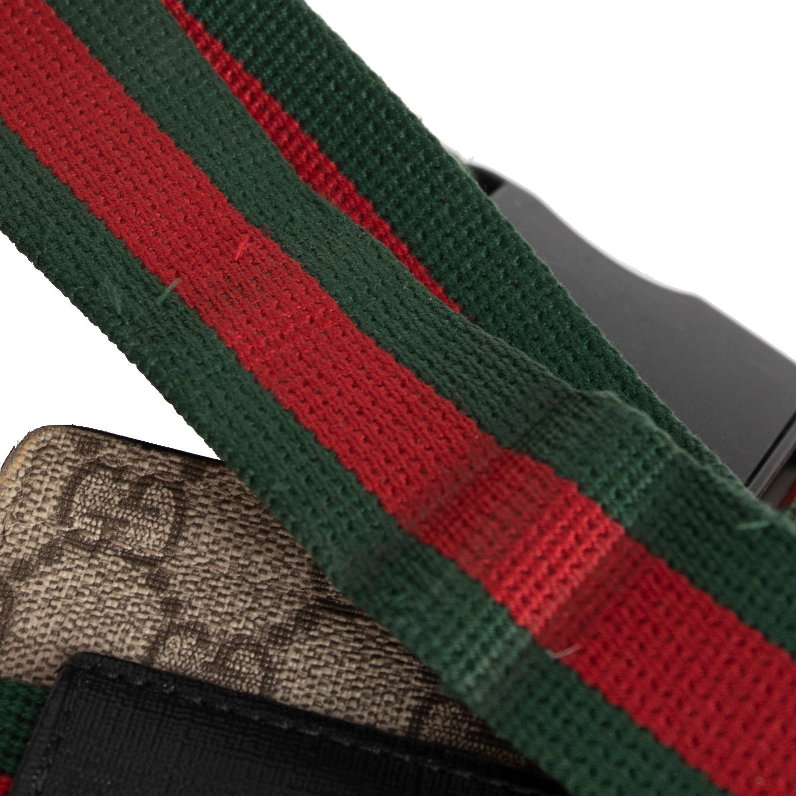 Gucci GG Supreme Web Double Belt Bag